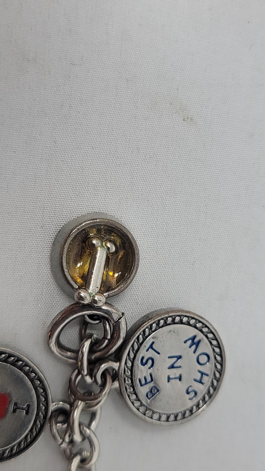 Dog Charm Key Chain, Bone, Best in Show, Dog Bowl Love My Dog Shih Tzu Preowned.