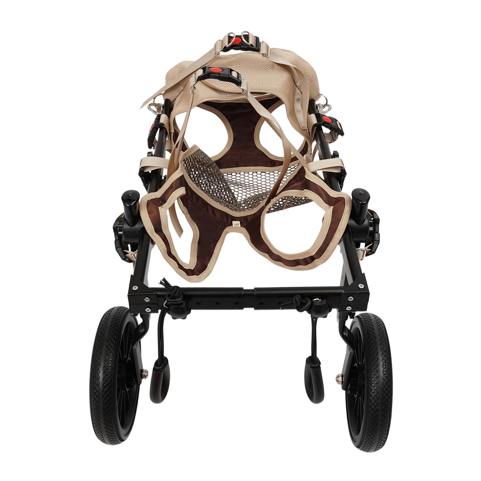 2-Wheel Dog Wheelchairs for Back Legs Adjustable Pet Rehabilitation Walking Aid