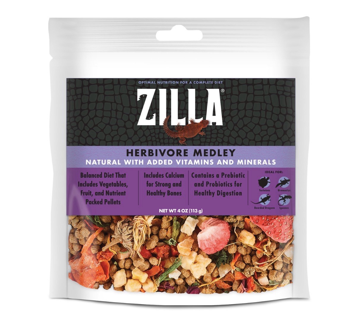 Zilla Herbivore Medley Diet Herbivore Mix, 4 oz Exp. 4/9/26