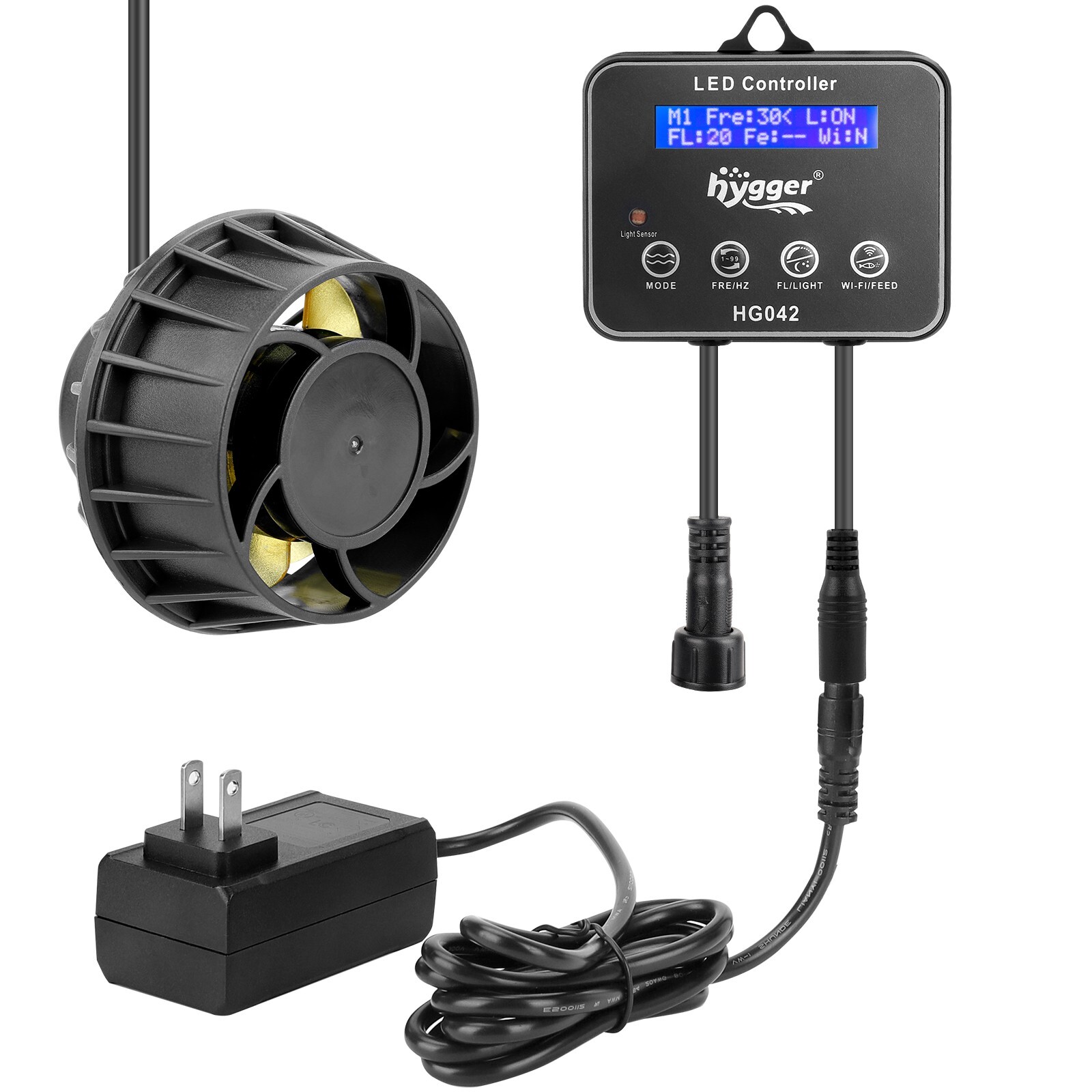 hygger 1321GPH-3400GPH Magnetic Aquarium Wave Maker With Controller up to 265Gal