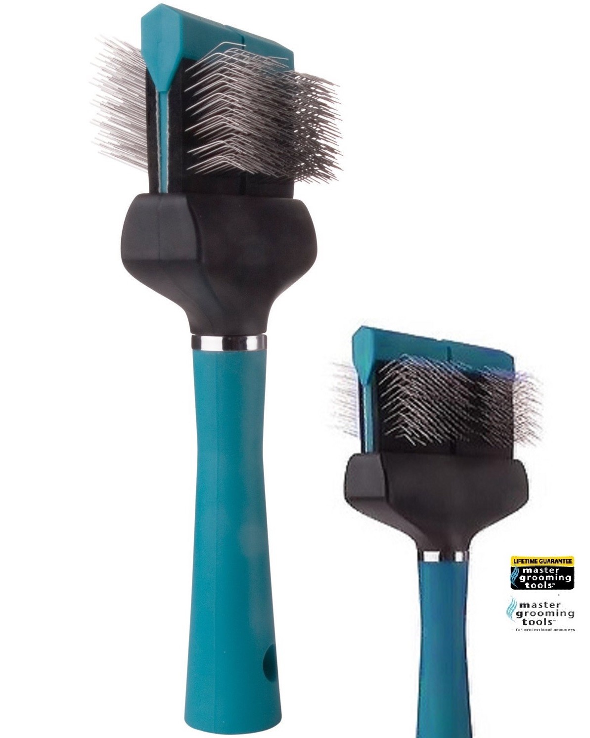 Master Grooming Tools Pro DOUBLE WIDE FLEXIBLE PET DOG SLICKER Mat Breaker BRUSH