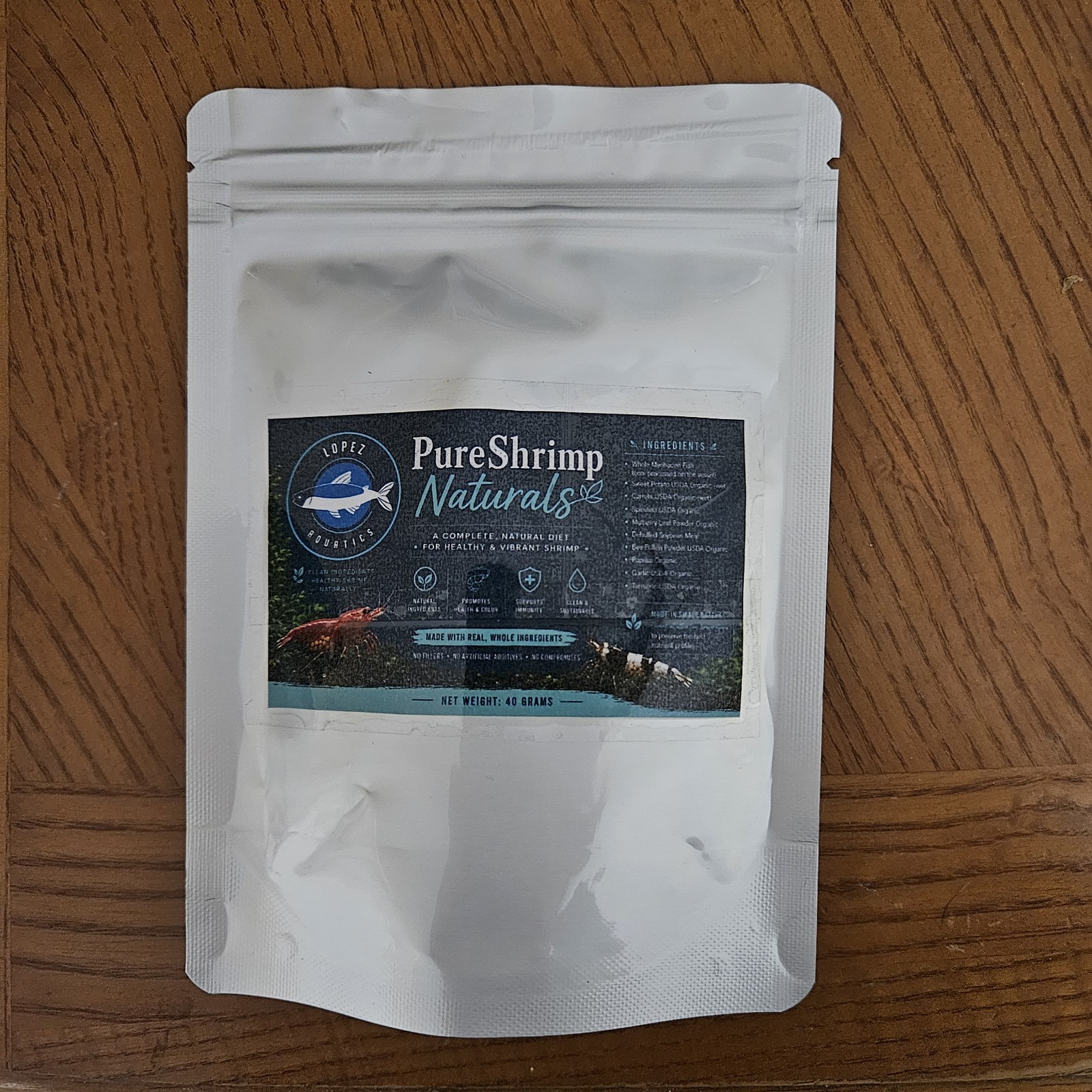 PureShrimp Naturals PREMIUM Neocaridina Caridina Shrimp Food Sinking 1.5mm