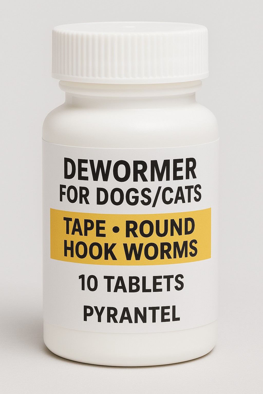 10 Tabs De-wormer For Dogs/cats Tape Round Hook Worms Dewormer Tapeworm