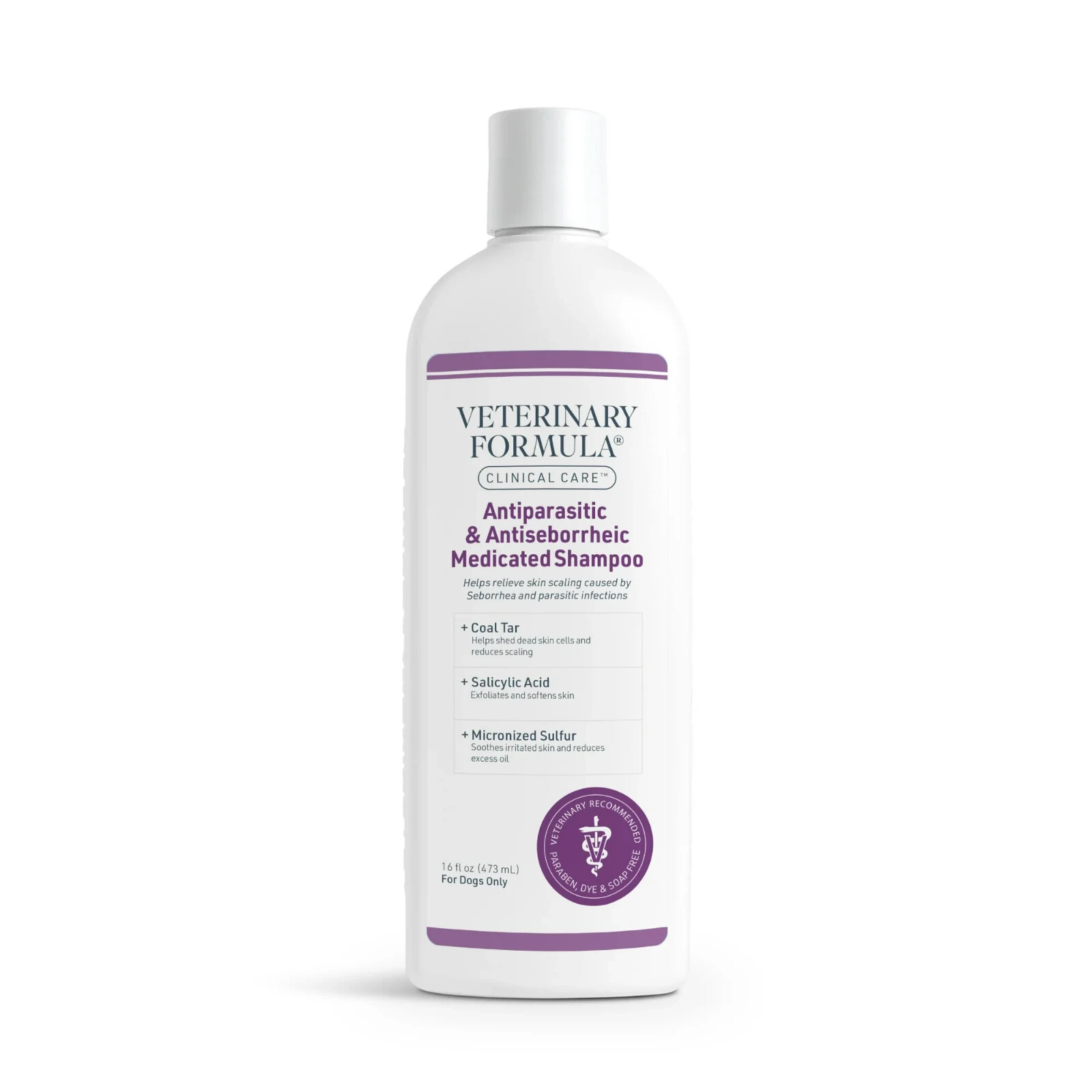 MEDICATED DOG SHAMPOO PET ALLERGIES Anti Parasite Itching Skin Mange Dermatitis