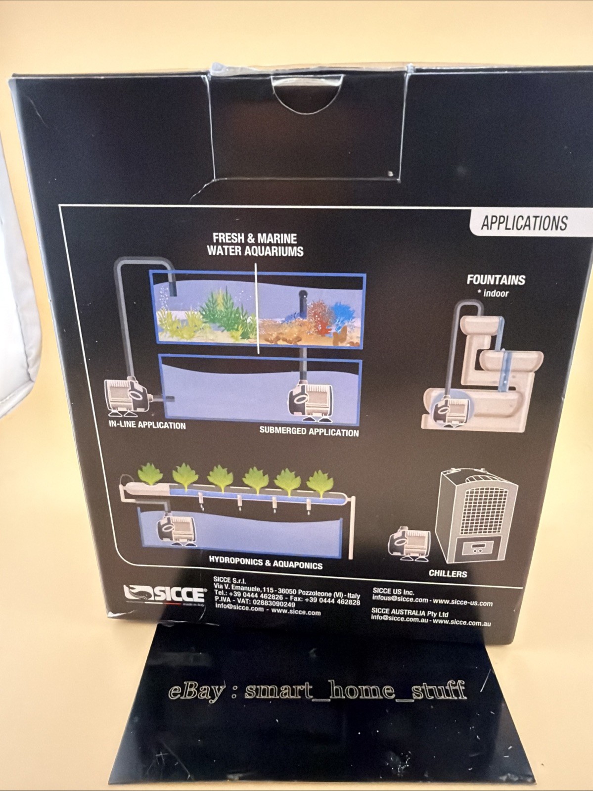SICCE SYNCRA SILENT 1.0 MULTIFUNCTION SUBMERSIBLE WATER PUMP 251 GPH SIC104