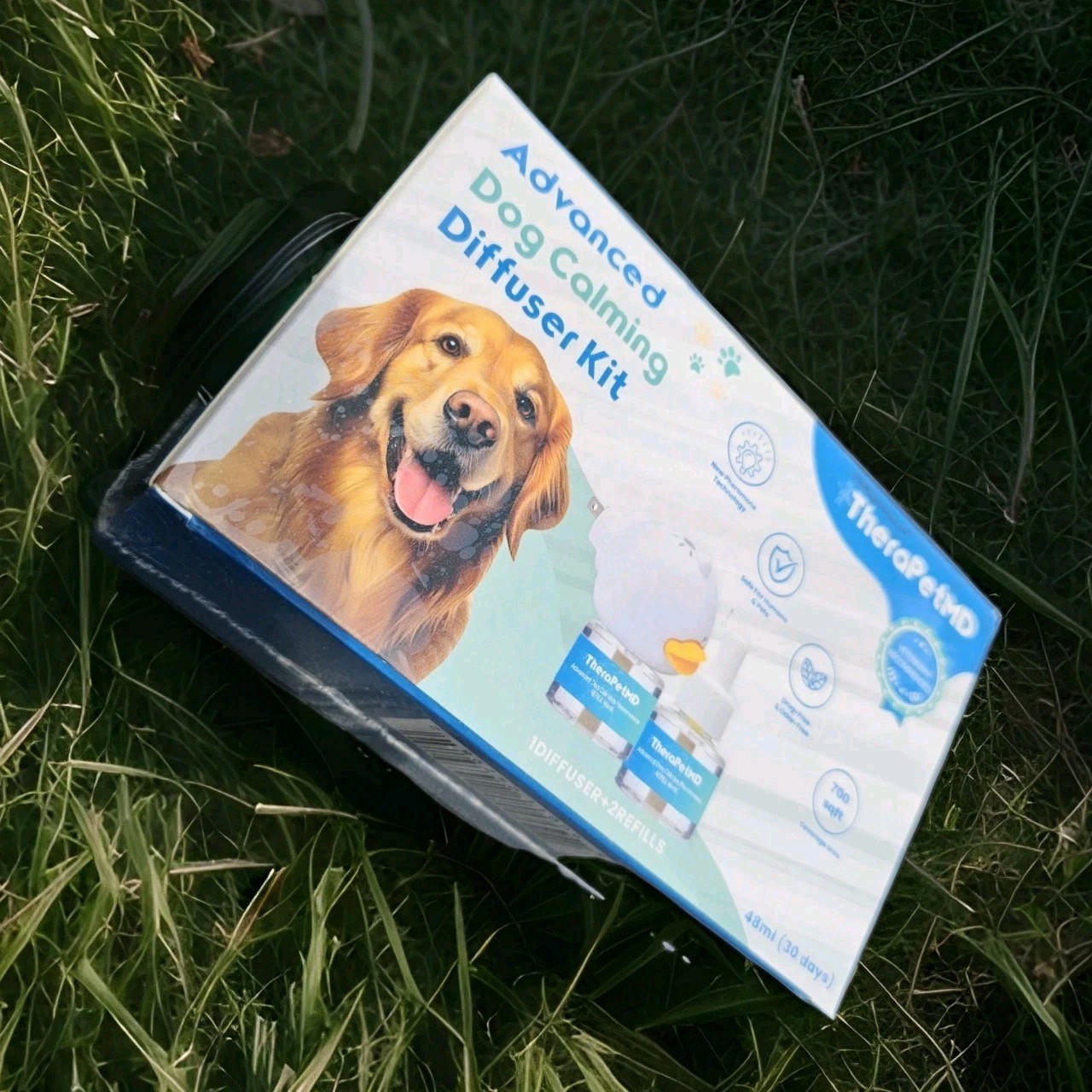 Diffuser TheraPet MD Advanced Dog Calming Kit = 1 Diffuser + 2 Refills New Box