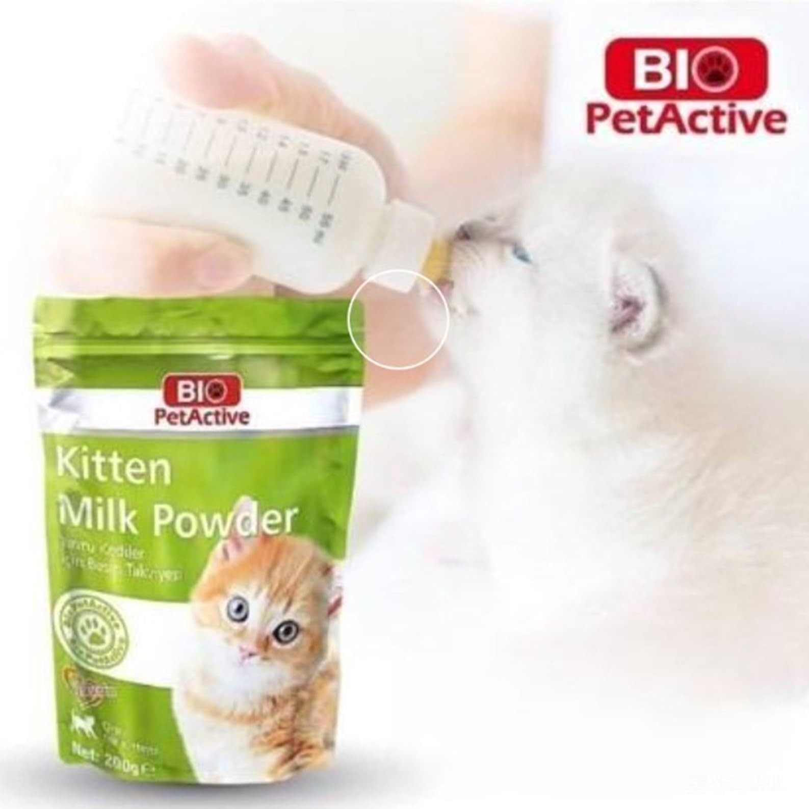 Bio Pet Active Kitten Milk Replacer – Easy-to-Digest Milk with Vitamins, Mine…