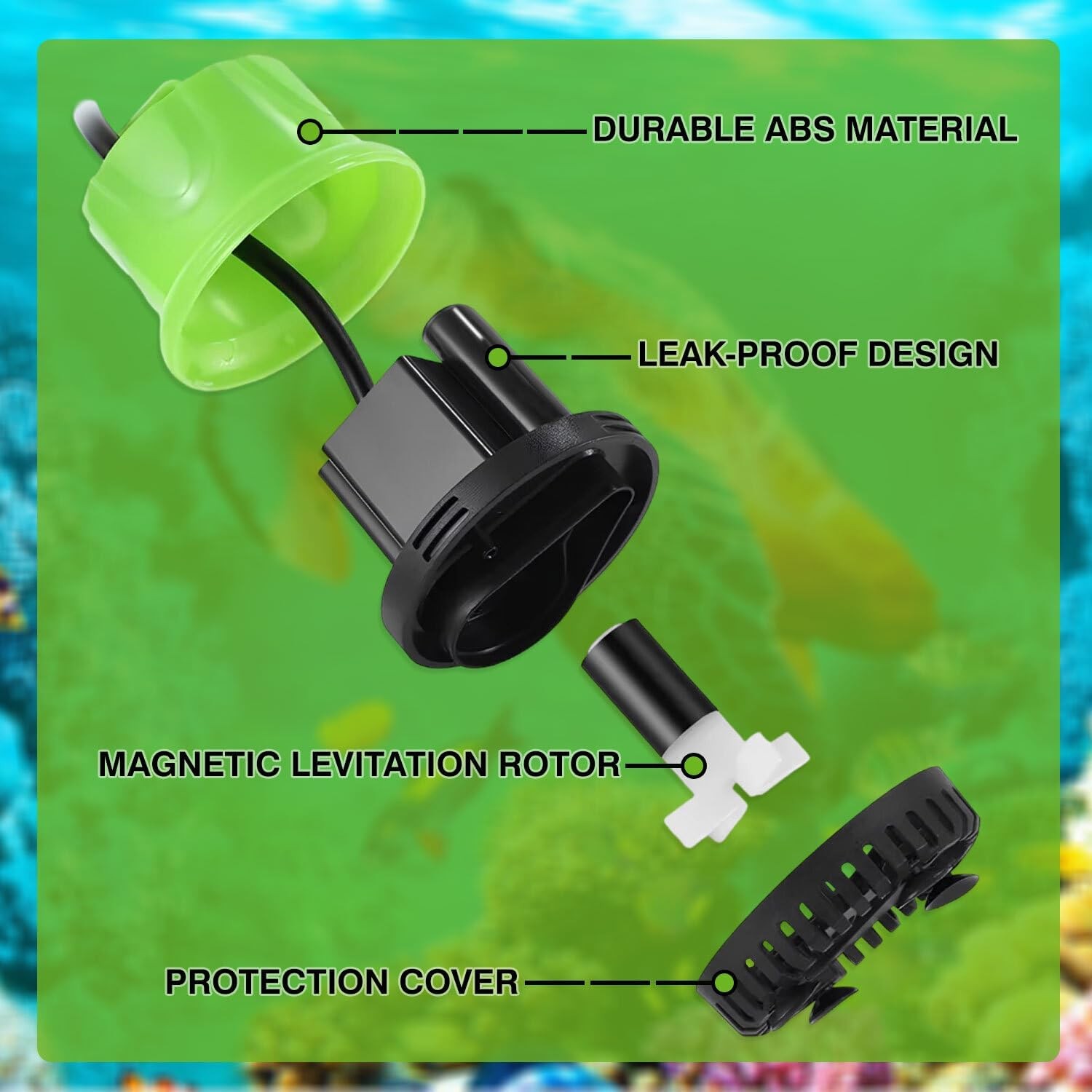 Submersible Water Pump for Pond Aquarium Hydroponics Fish Tank Fountain