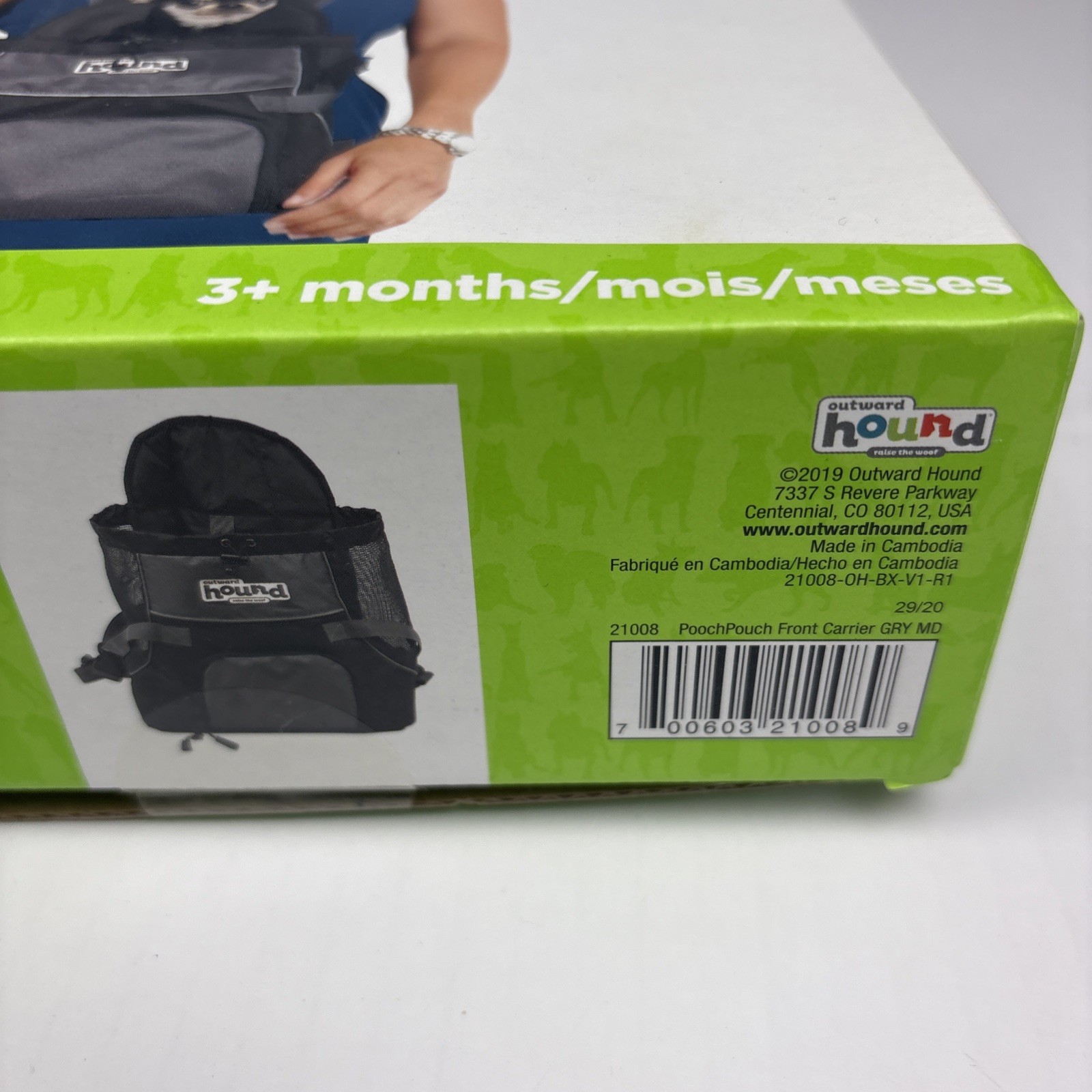 Outward Hound Pooch Pouch Pet Carrier Medium 0-20 Pounds Front Pack Harness Clip