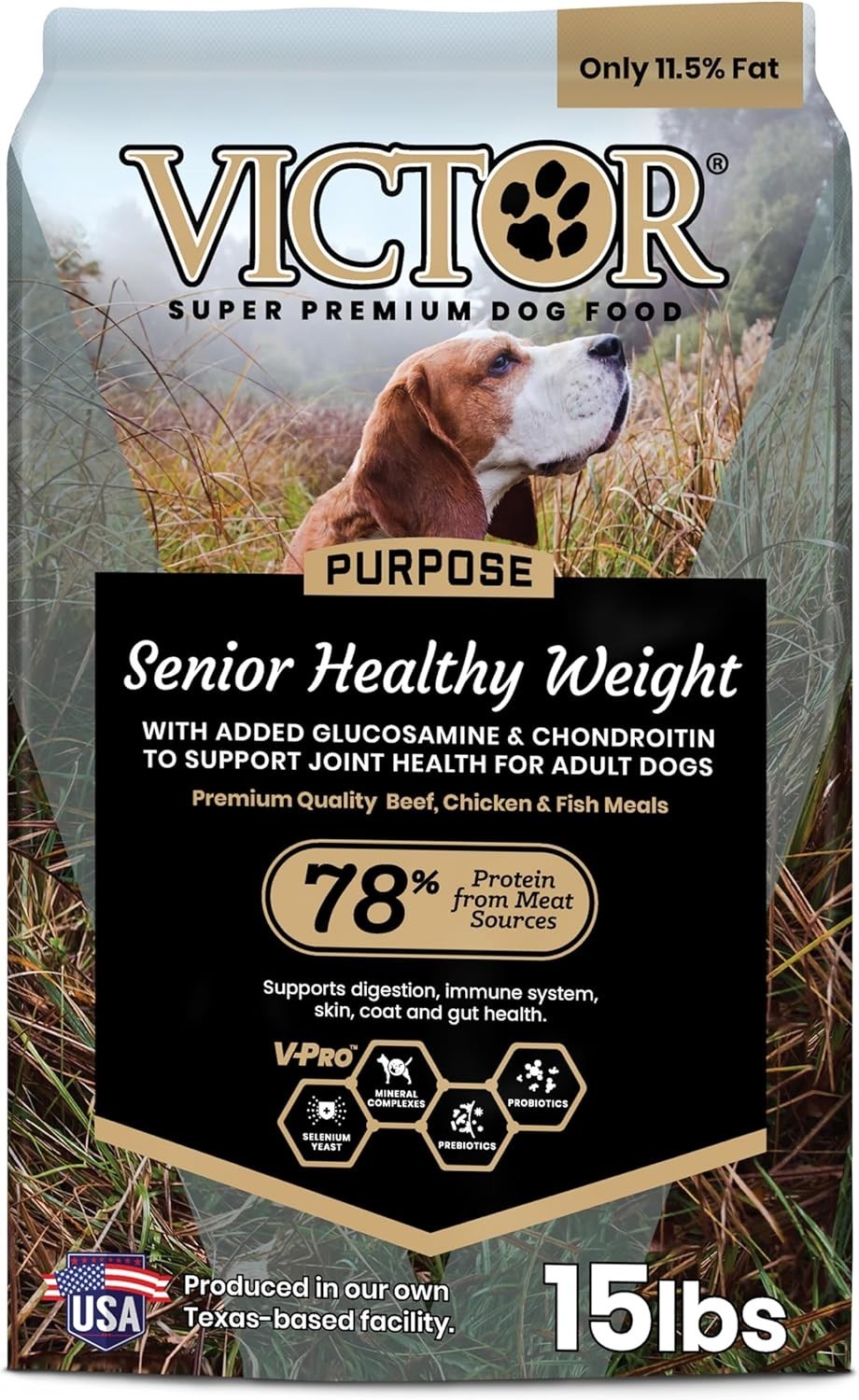 Super Premium Dog Food – Purpose – Senior Healthy Weight Management – Dry Dog