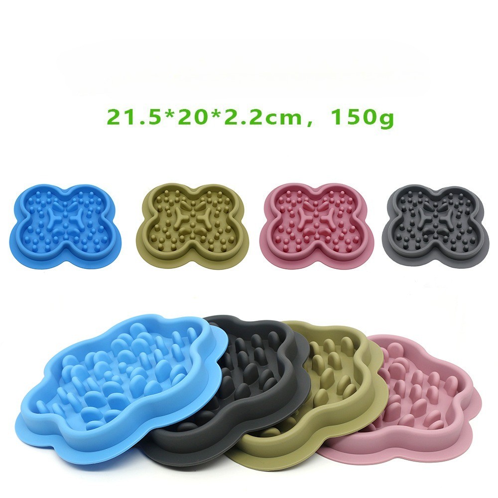 Pet Slow Food Bowl Silicone Slow Food Mat Anti Slip Dog Bowl Pet Supplies
