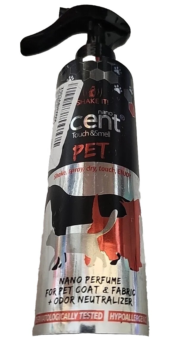 Nano Touch Dog Pet Cologne Perfume Scented Spray for Dogs Cats Horse Fabric Red