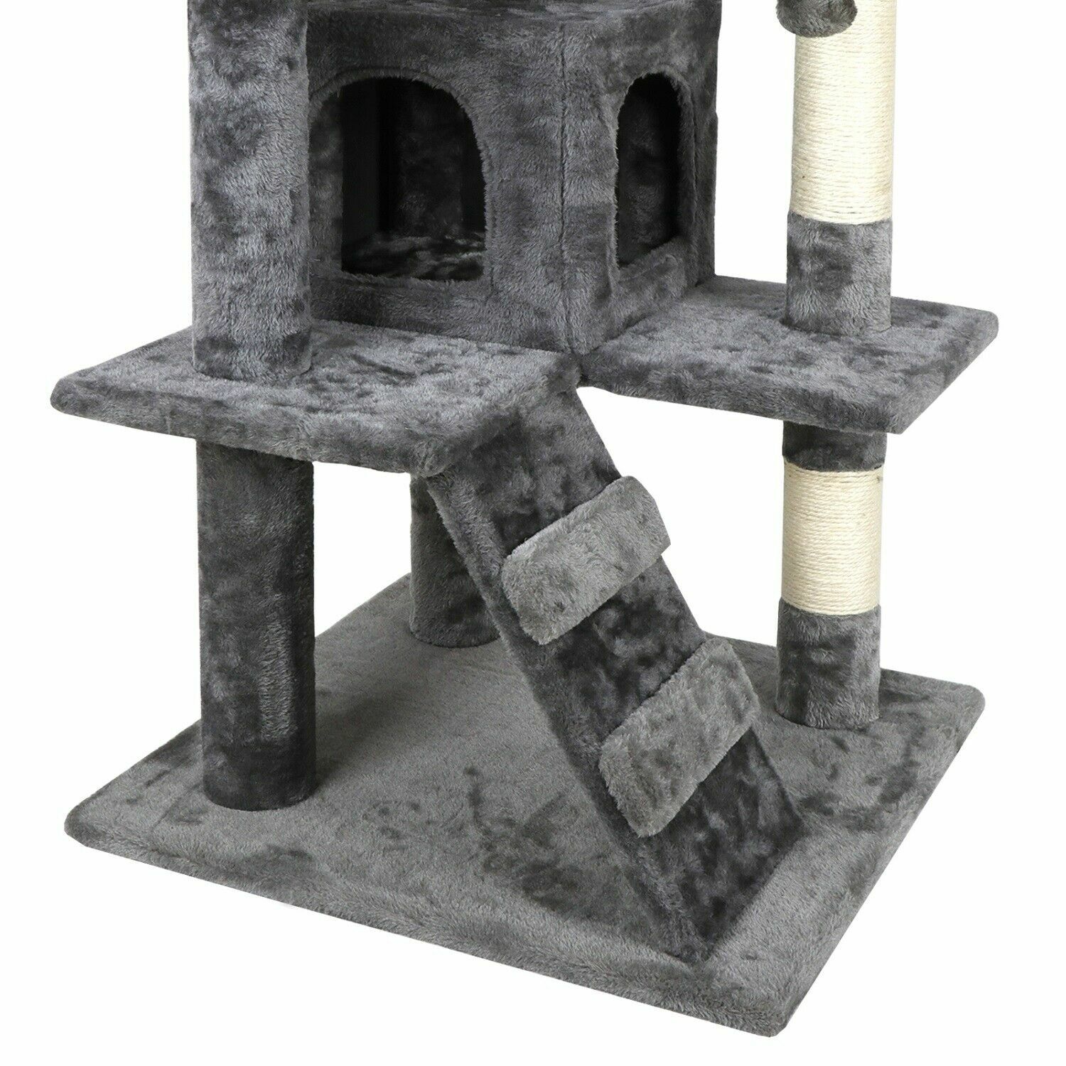 Cat Tree Tower 55″ STURDY Activity Center Large Playing House Condo For Rest