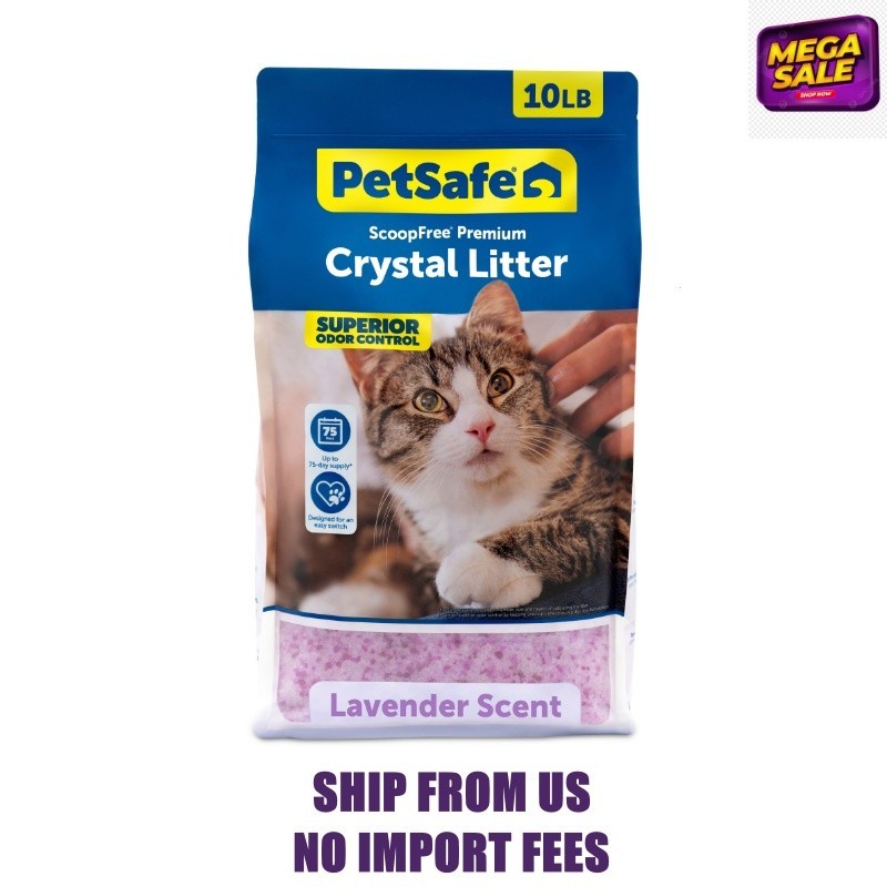 PetSafe ScoopFree Premium Crystal Litter, Lavender Scent, 10-lb bag, Purple