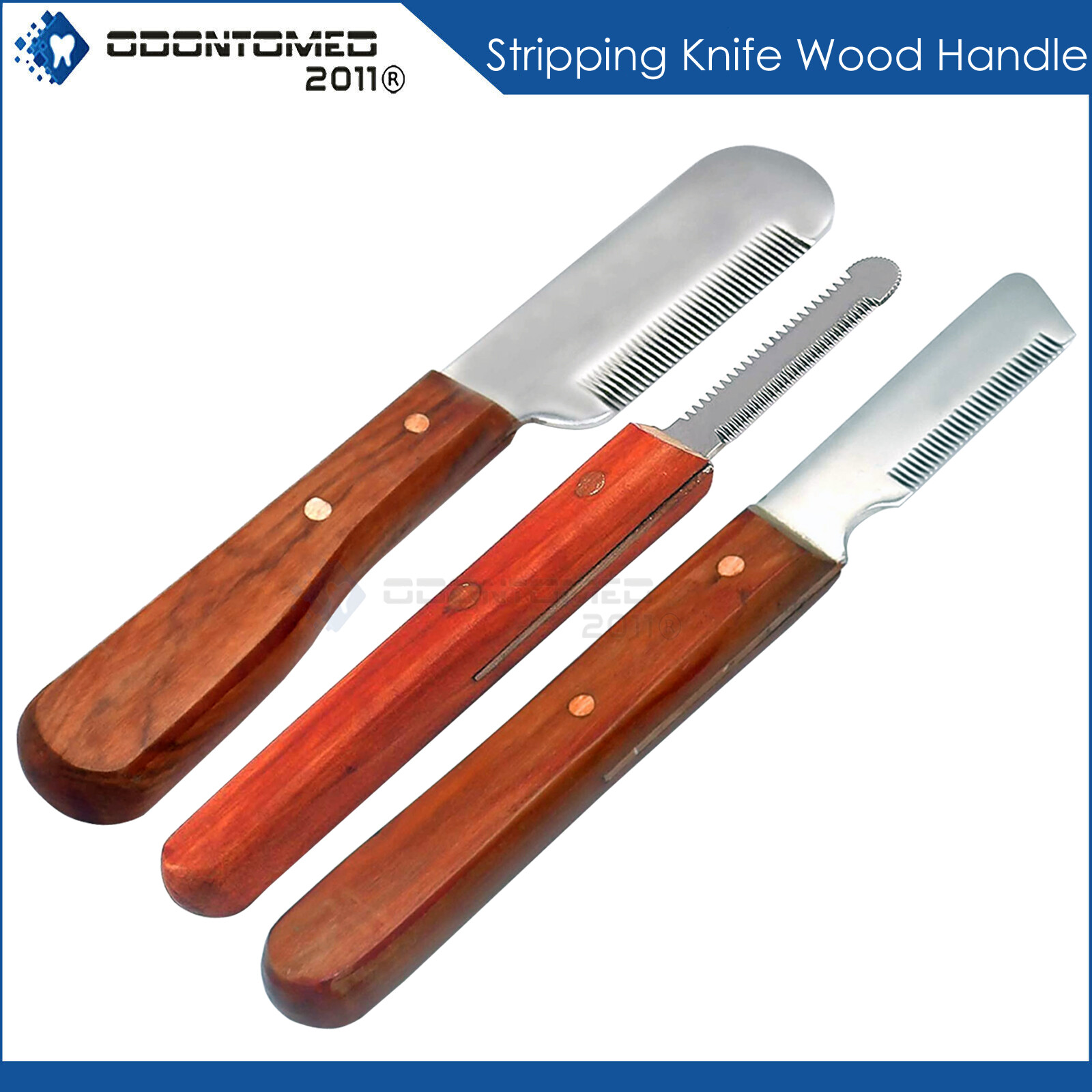 Stripping Knife Carding Trimming Knive Hair Undercoat Coat 3 Pcs