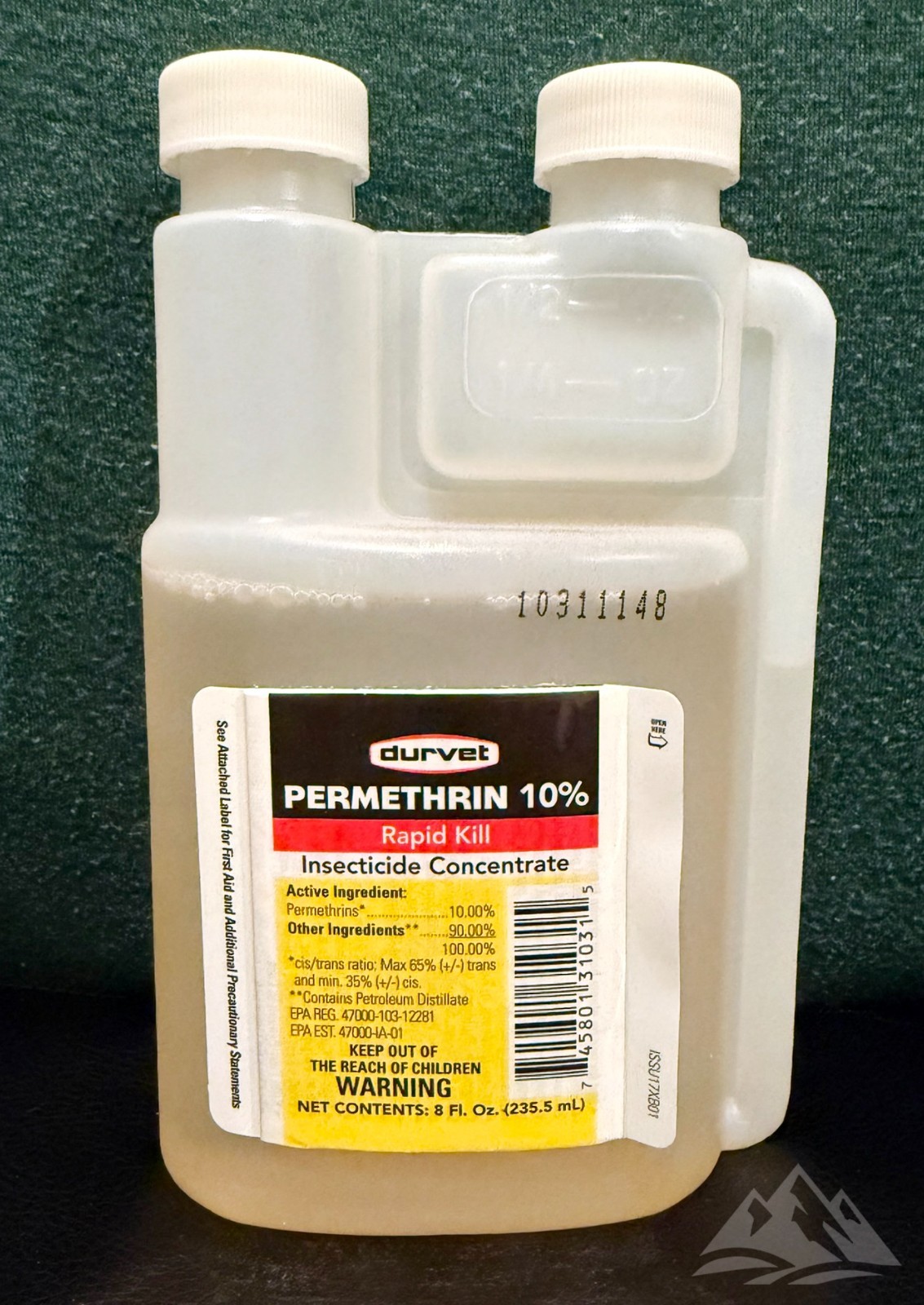 Durvet Permethrin 10%, 8 oz insecticide concentrate