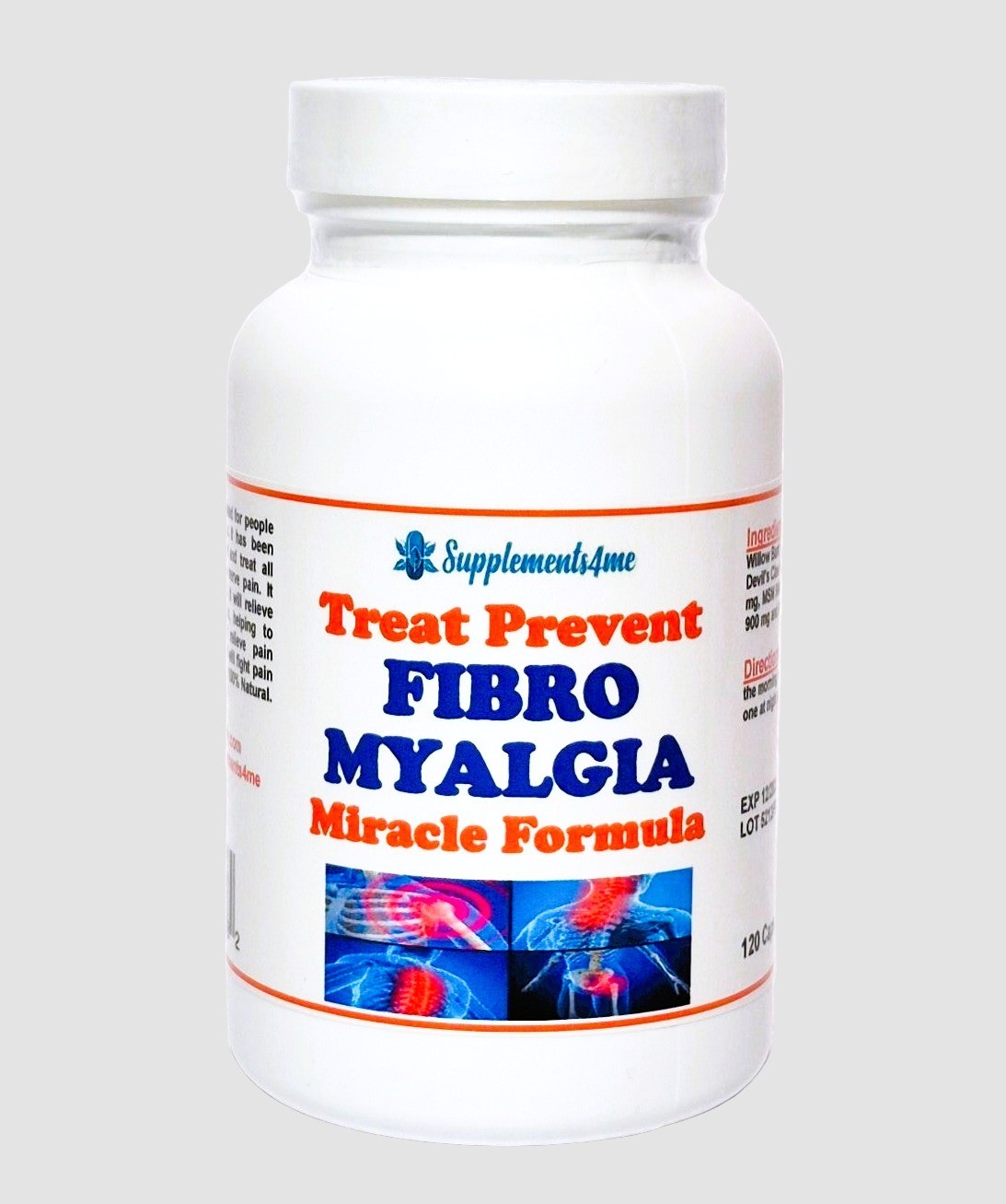 100% POWERFUL HERBS FOR FIBROMYALGIA PAIN MEN & WOMEN – 120 CAPS – MADE USA