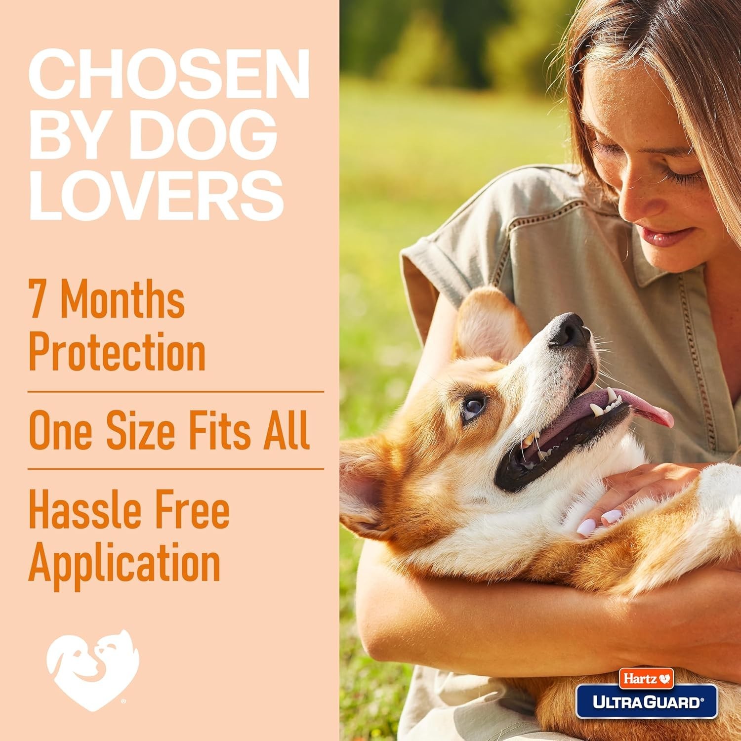 Hartz UltraGuard Flea & Tick Collar for Dogs & Puppies 26″, 7 Month Protection