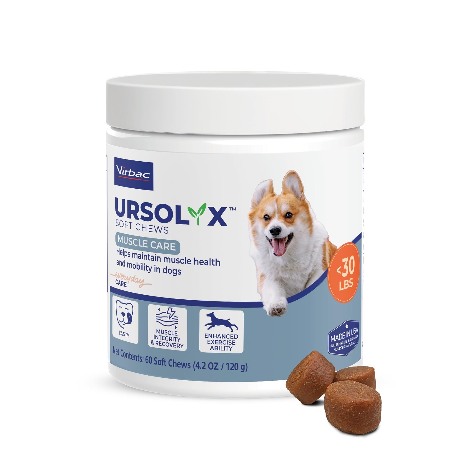 URSOLYX Soft Chews for Dogs | Muscle Health Support for Senior, Active or Recove