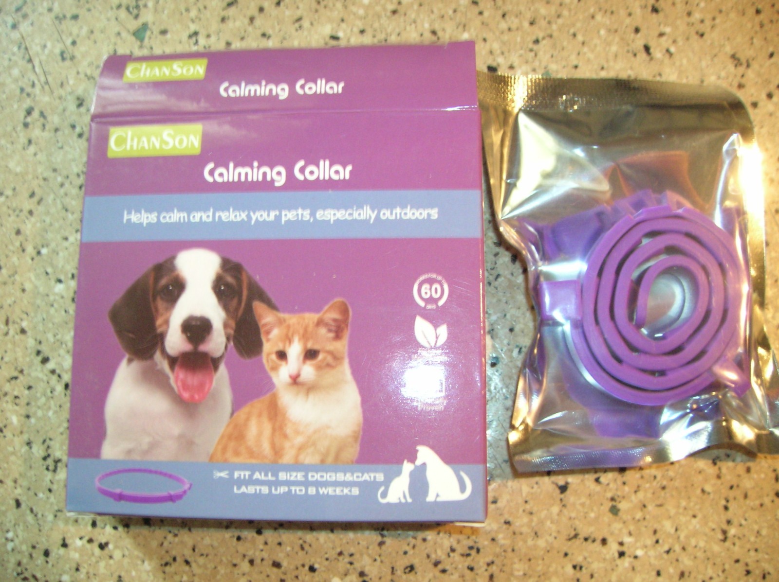 2 Pack Adjustable Calming Collar for Cats with Cat Pheromones, Relieve Stress