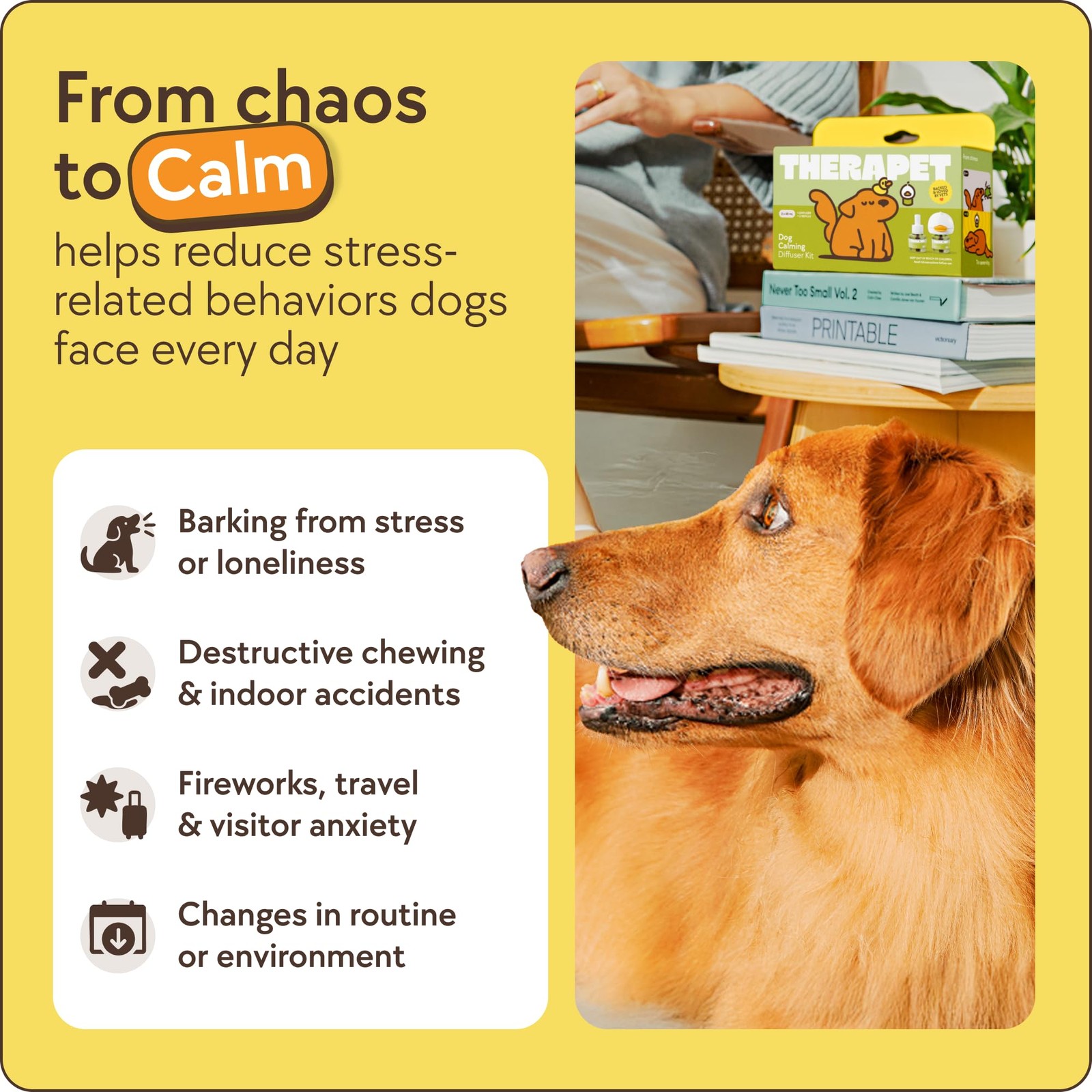 TheraPetMD 60-Day Dog Calming Diffuser Kit – Pheromone 1 Pack