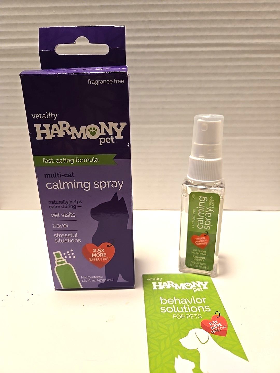 Vetality Harmony Pet Calming Spray ~ For Cats ~ 1.62 oz