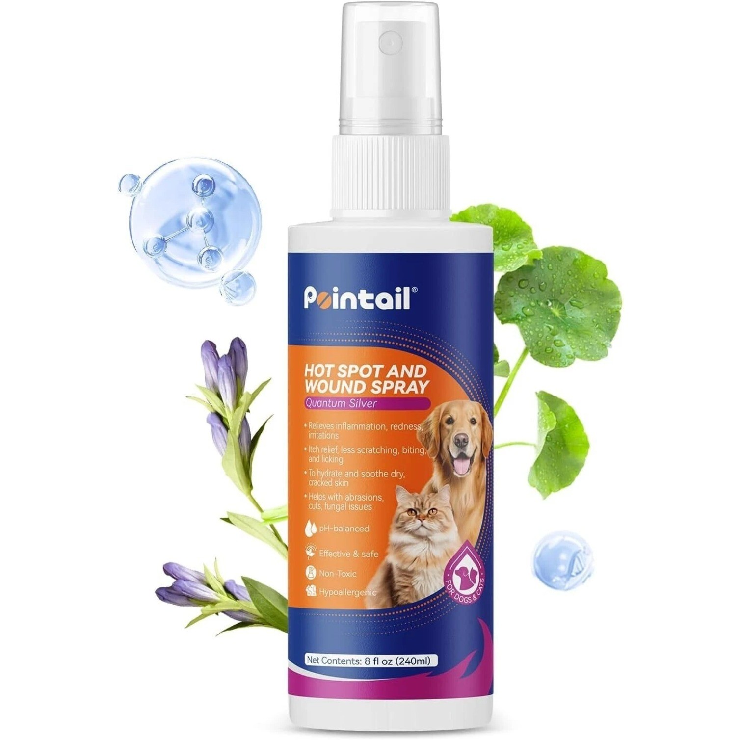 4oz Pet Skin Treatment hot spot and wound spray for Dogs and Cats