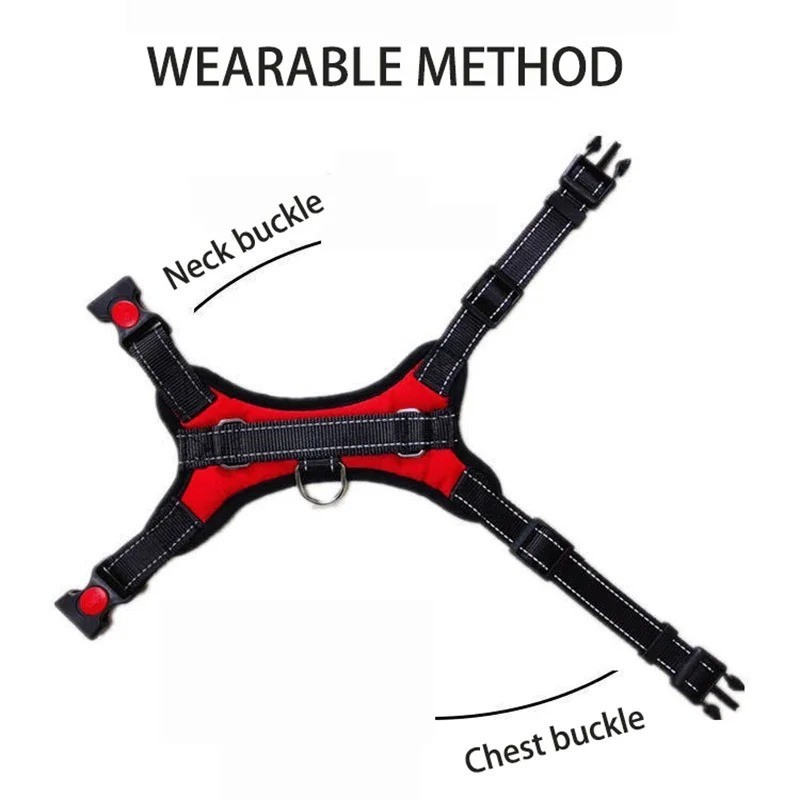 No Pull Dog Pet Harness Adjustable Control Vest Dogs Reflective XS old S M L XL
