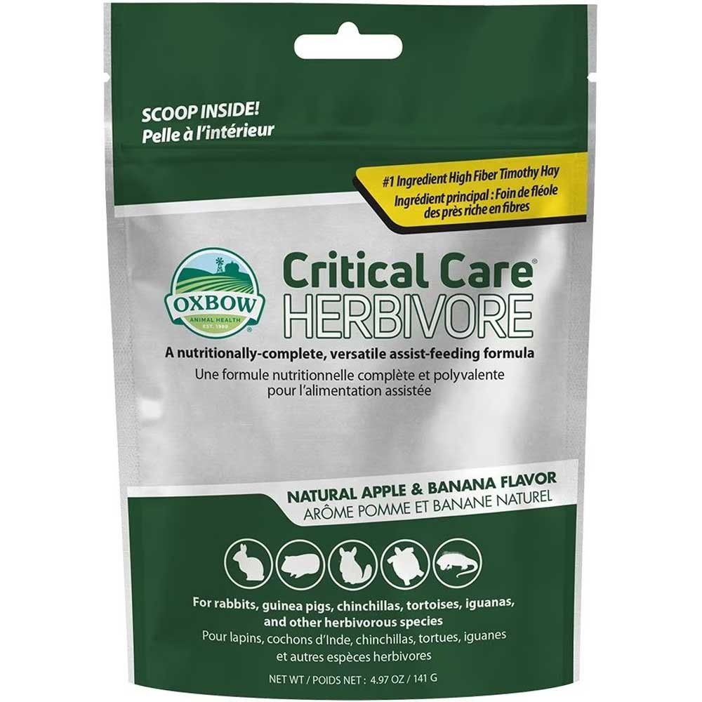 Critical Care Powdered Herbivore Food Apple Banana Flavor 497oz High Fiber