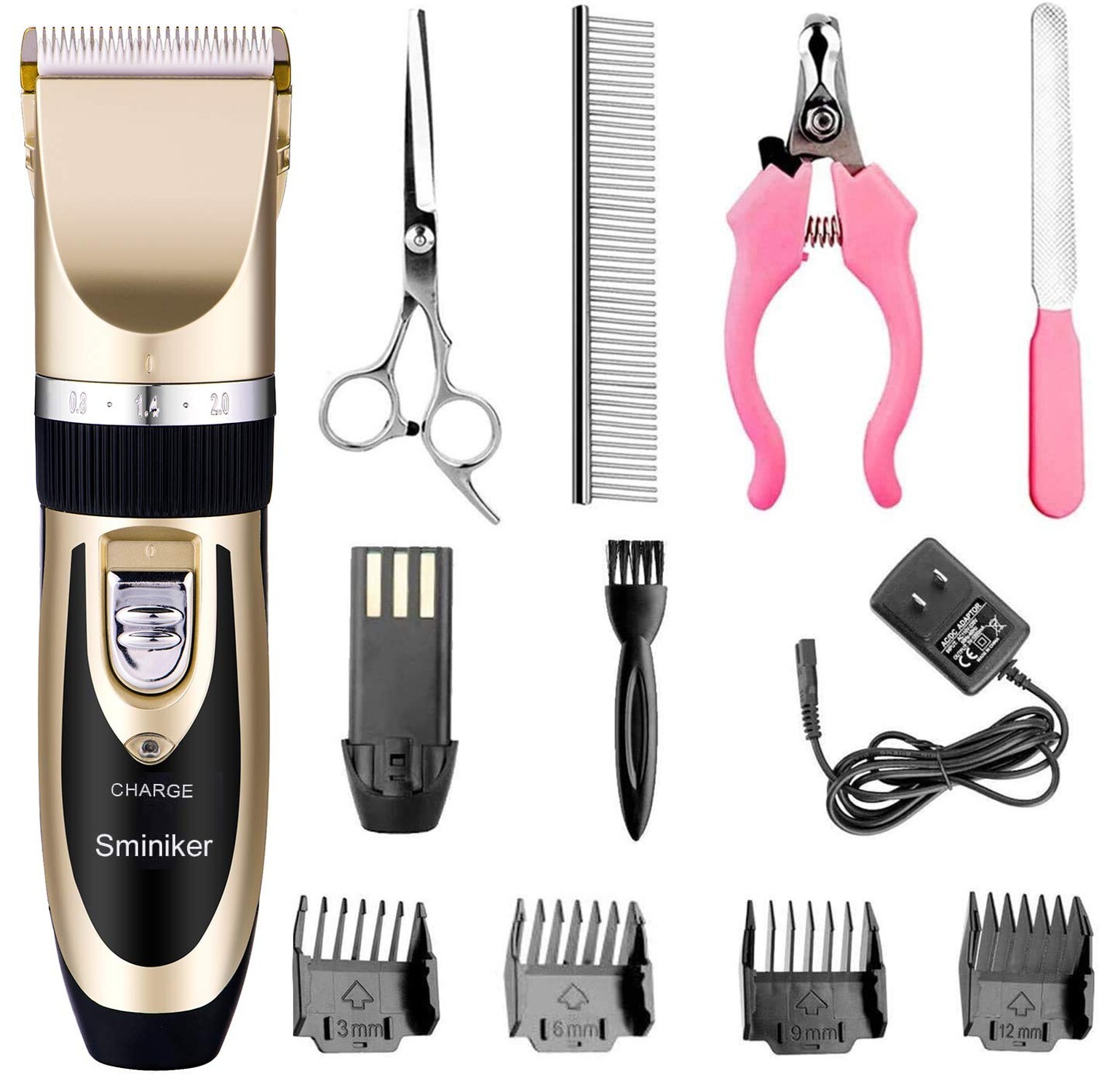 Rechargeable Cordless Dogs Cats Horse Grooming Clippers – Professional Pet Ha…