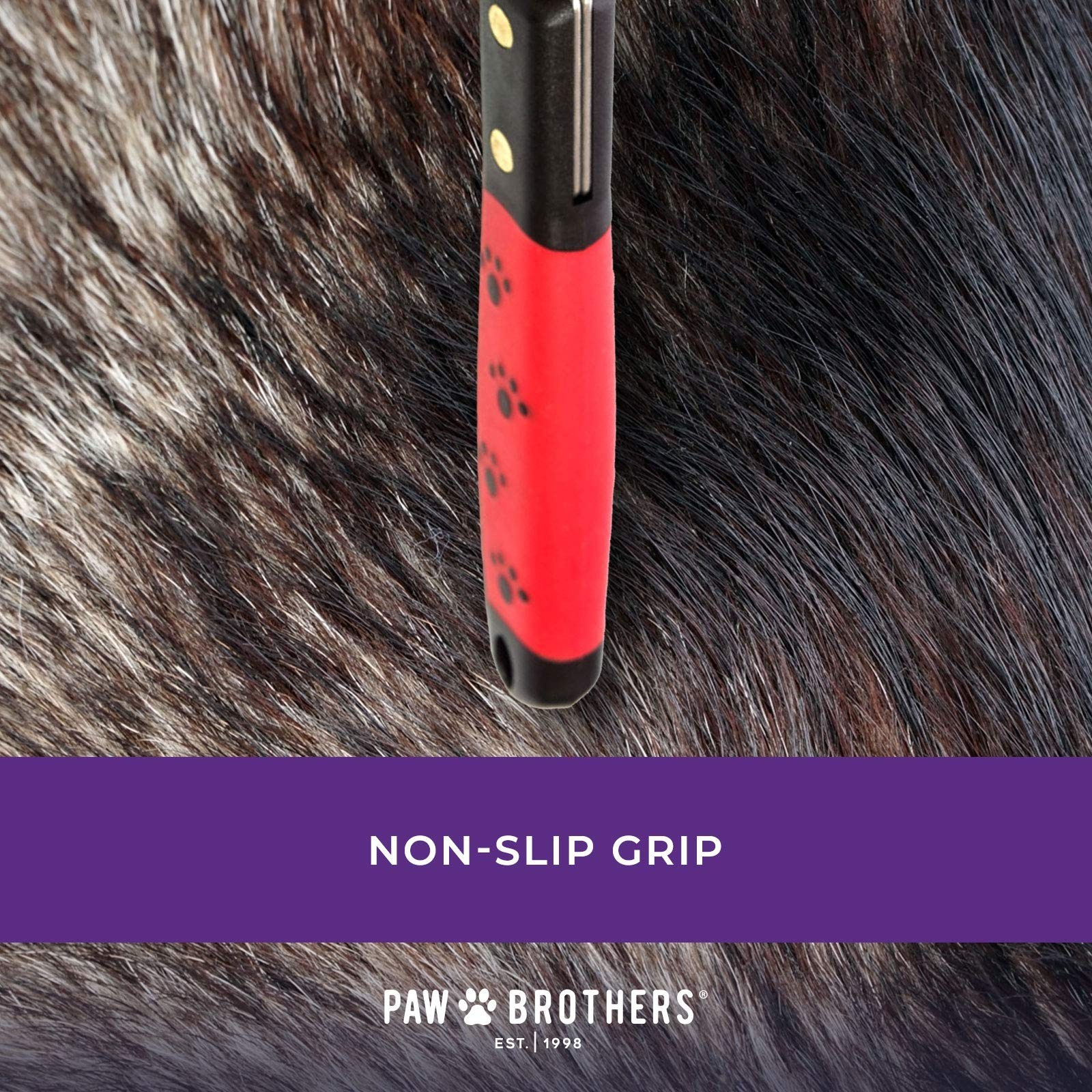 RYAN’S PET SUPPLIES Paw Brothers 13-Blade Coarse Double Wide Dematting Underc…