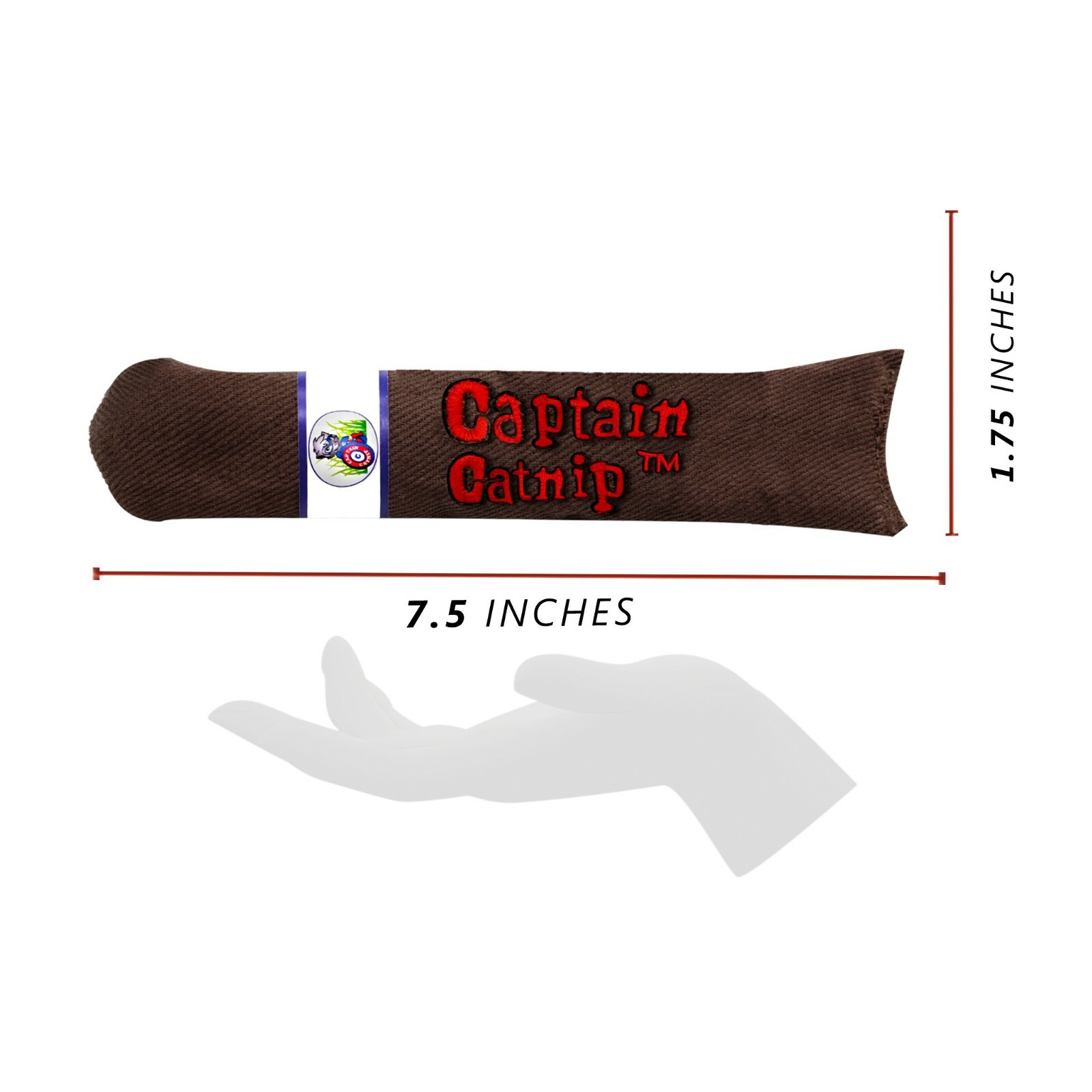 Captain Catnip Organic Cat Nip filled Cigar Toy Cats Love it Potent