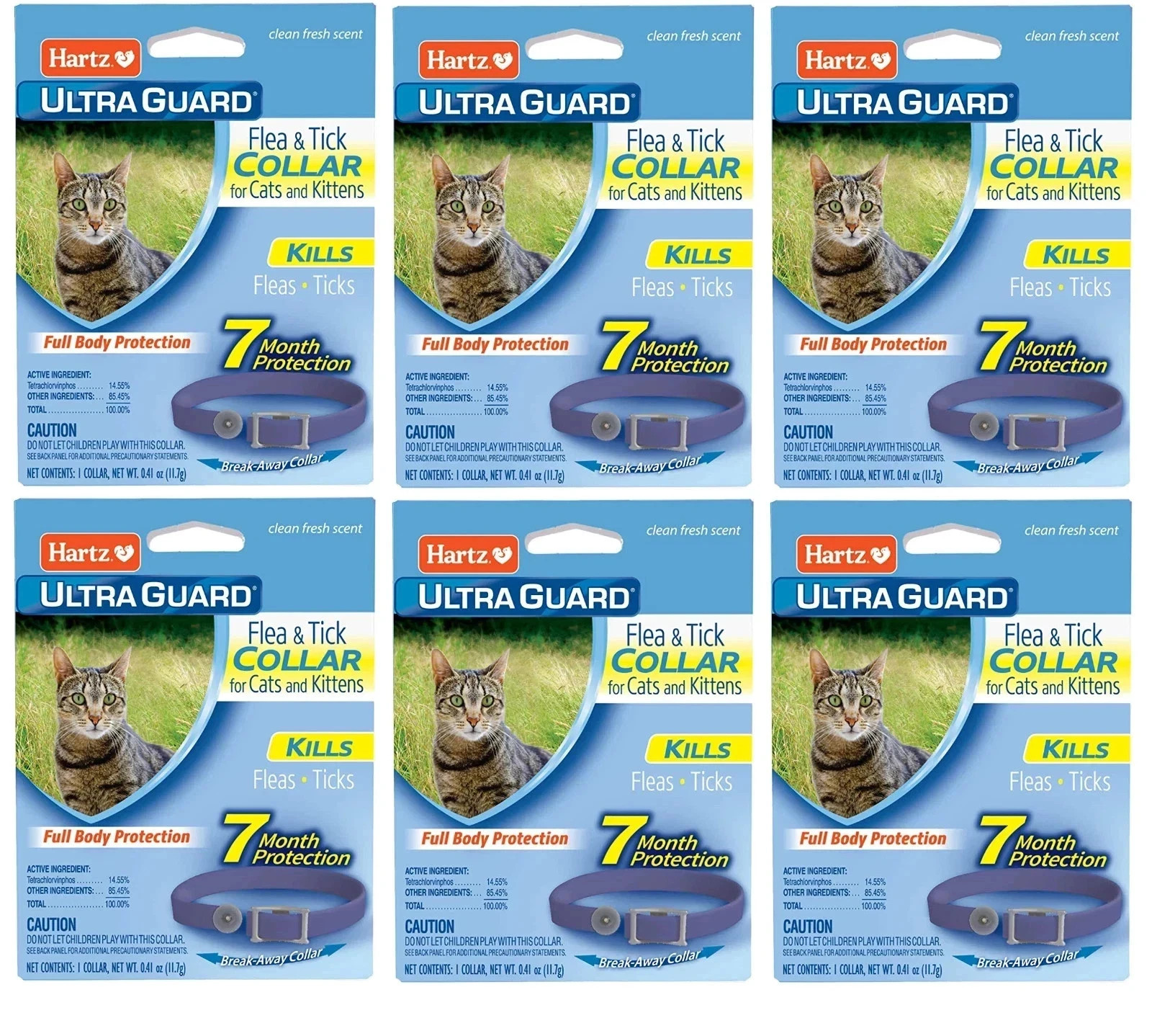 Hartz UltraGuard Flea & Tick Collar, Purple (6 pack)