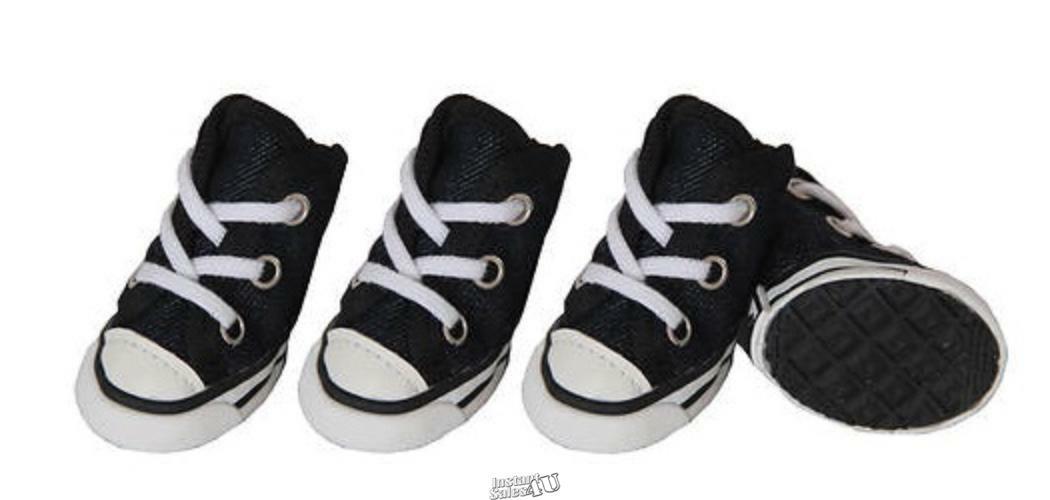 Pet Life Extreme-Skater Pet Shoes Medium Black 2.28″x1.77″