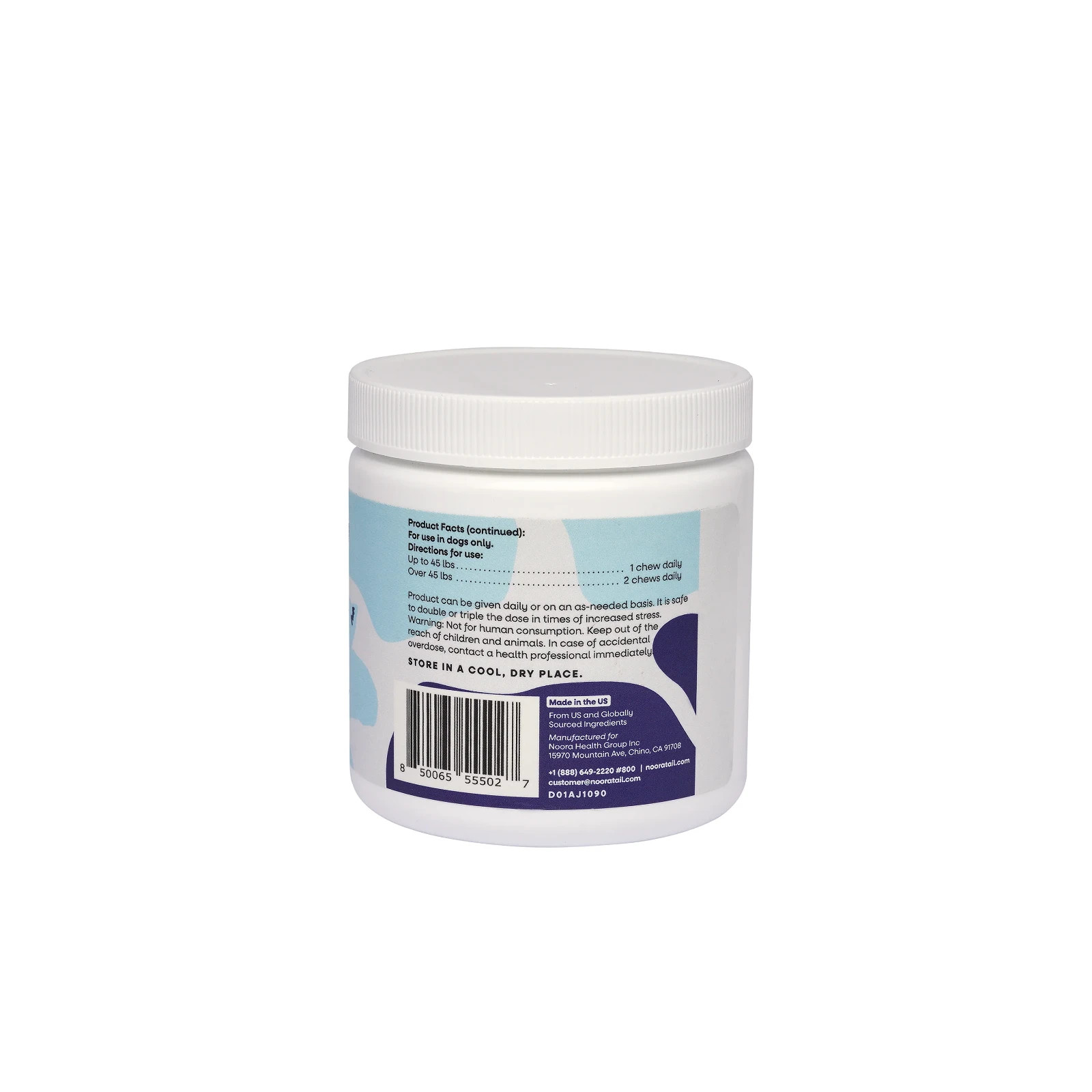 Noora Dog Calming Supplement Chews Stress Anxiety Relief for Dogs of All Sizes