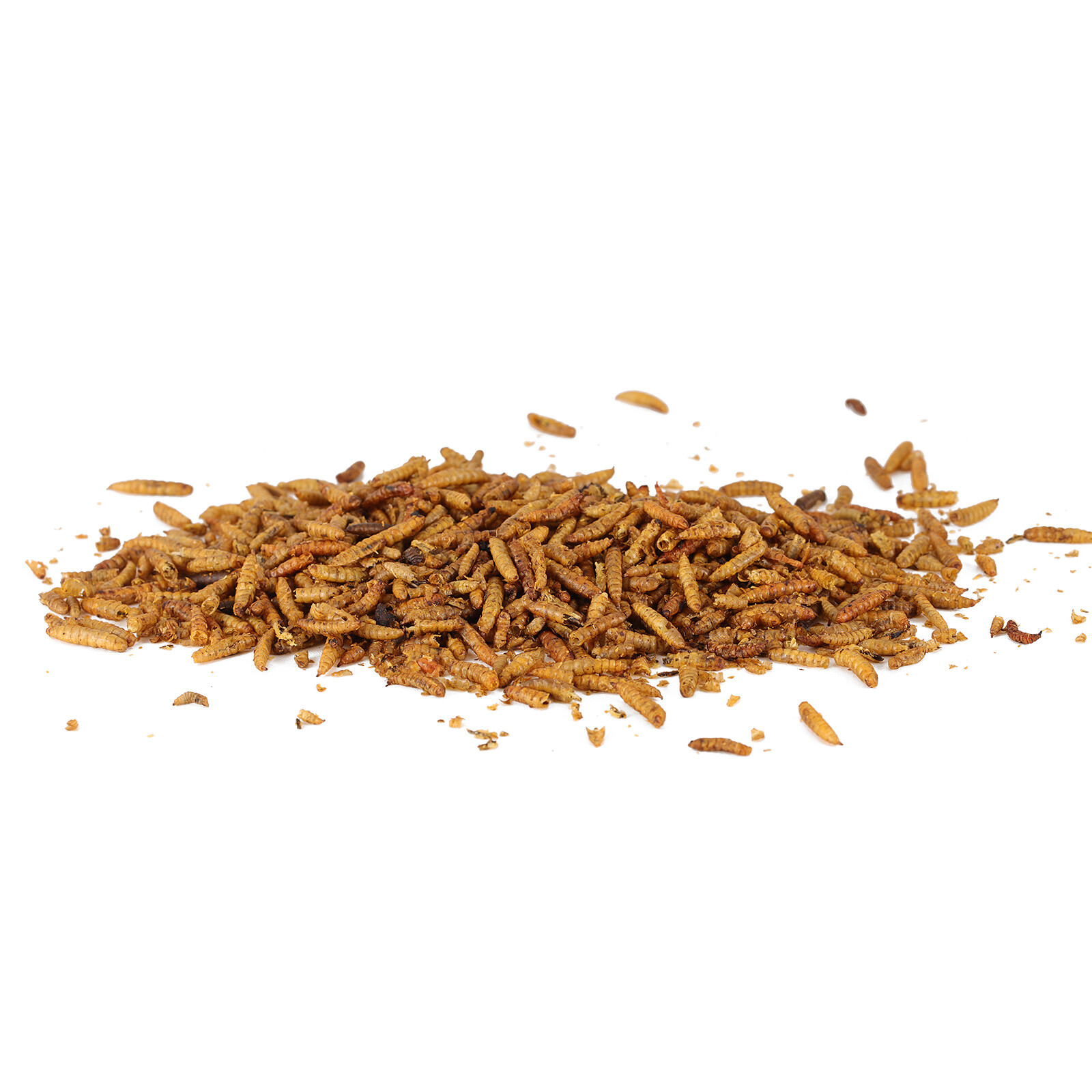 33LBS Bulk Dried BSF Mealworms for Wild Birds Food Chickens Hen Fish Treats Food