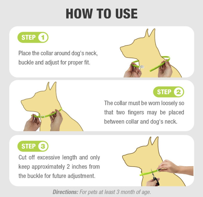 2-Pack Dog Flea & Tick Collar Waterproof 6 Months Protection
