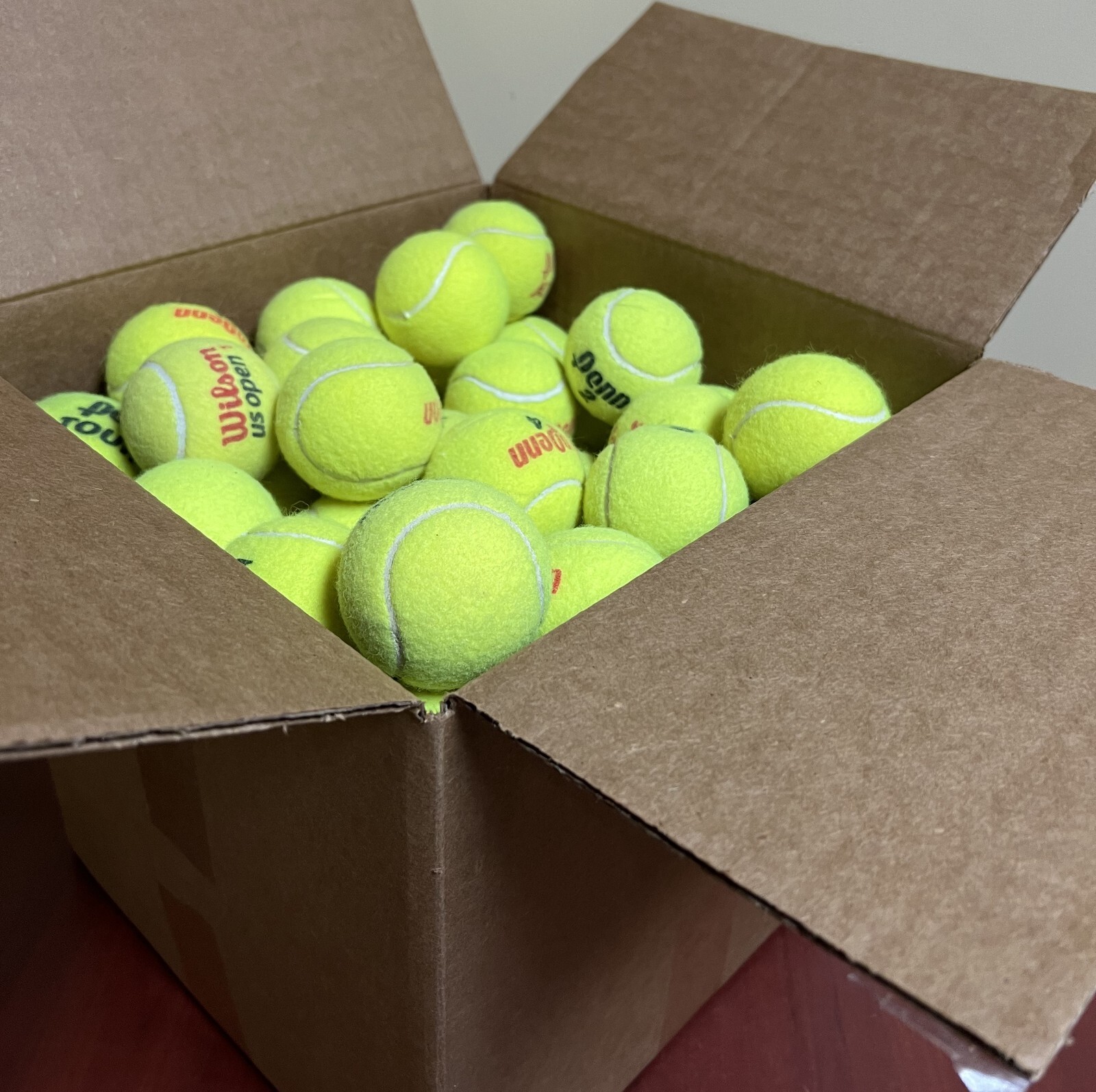 100 Grade A Used Tennis Balls (Indoor Courts Only) FREE SHIPPING!