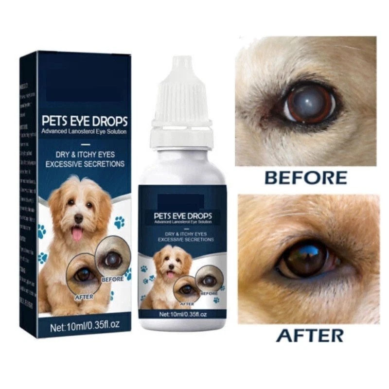 Eye Drops for Pets Bacterial,Viral and Fungal & Infections Dog Cat Treatment US