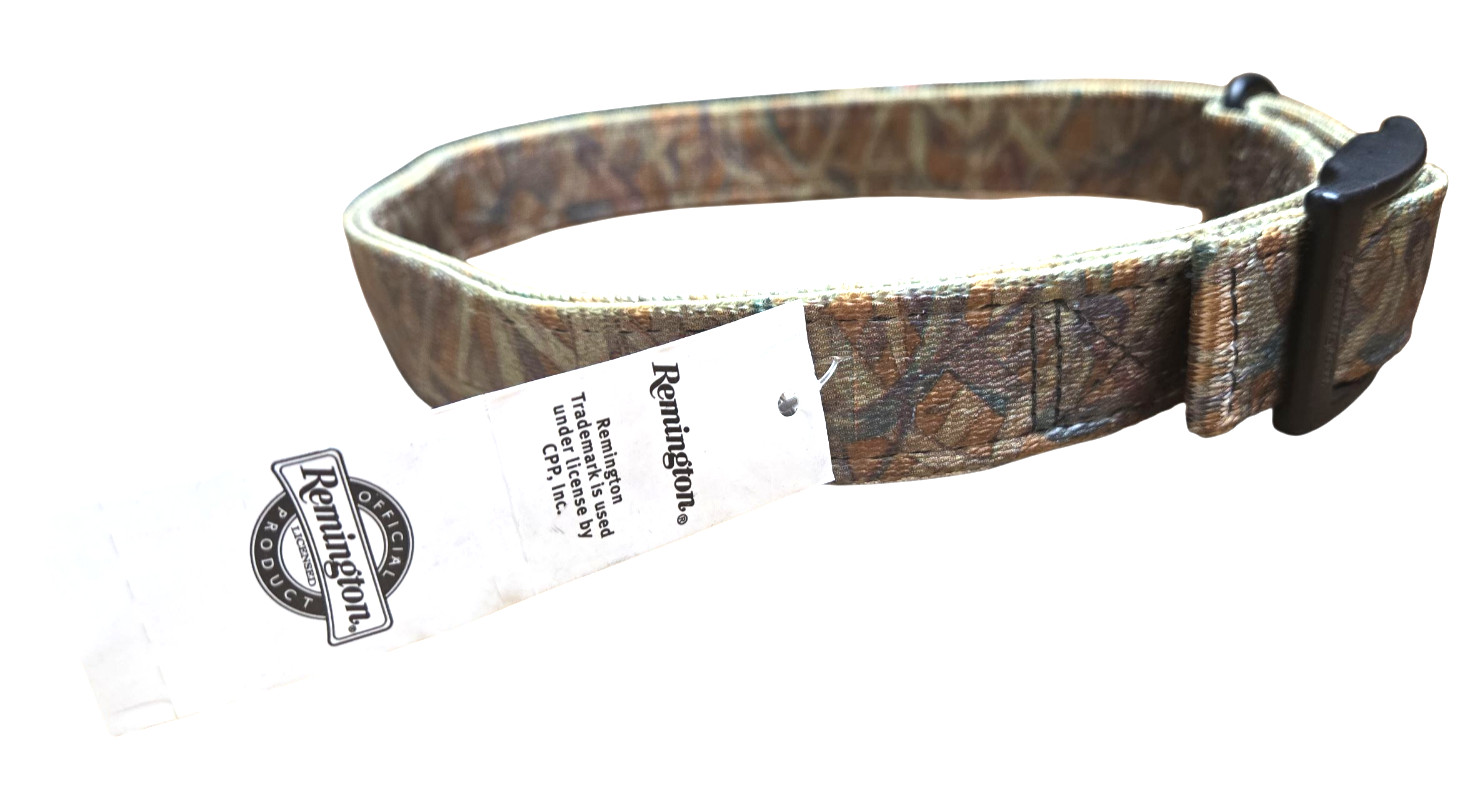 NEW – Remington Double-Ply Nylon Waterproof 1″ Wide Camo Dog Collar 26″ Length