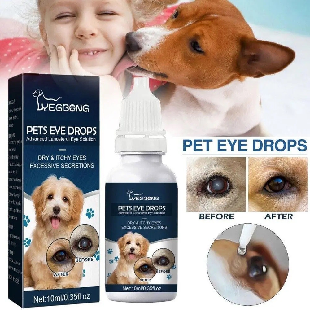 Lanosterol+NAC Dog Cat Eye drops/Cataracts, Dry Eyes, Tearing, MAX Strength