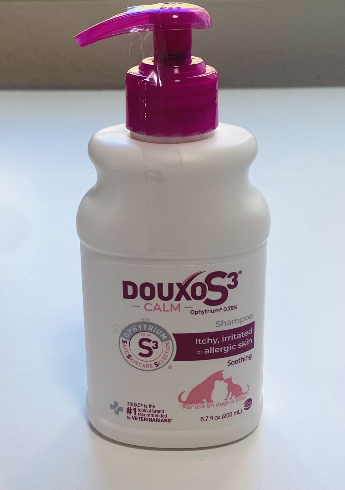 Douxo S3 Calm Cleansing Shampoo For Dogs and Cats with Allergic Skin 6.7 oz
