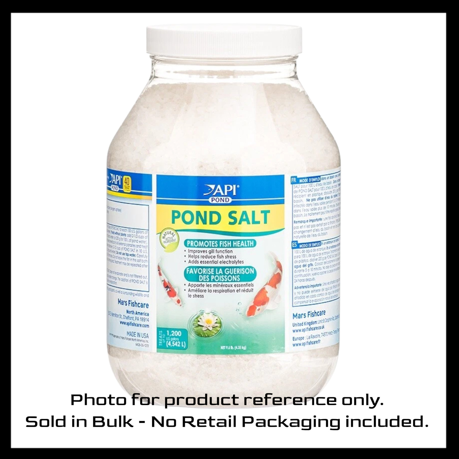 5 LBS – API Pond Salt or Aquarium provide Essential Electrolytes for Fresh Water