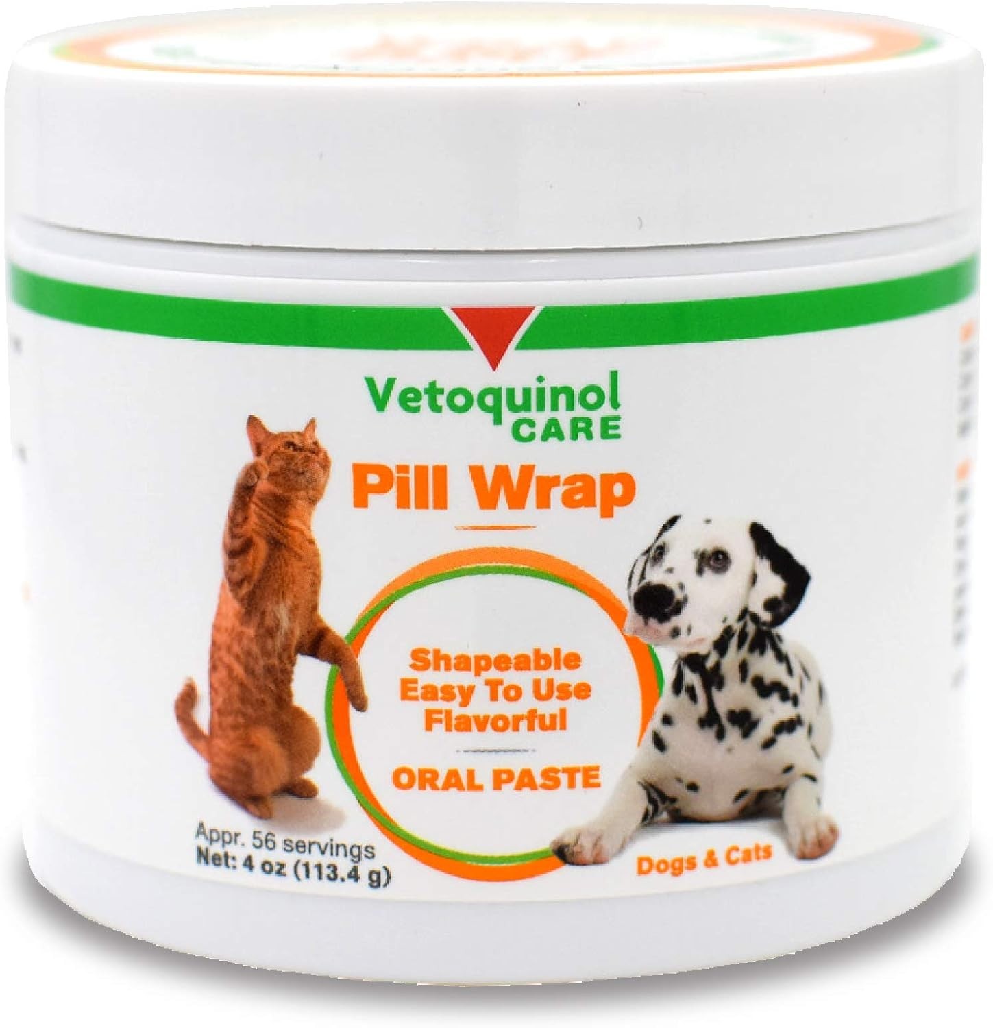 Vetoquinol Pill Wrap Treats for Dogs & Cats – 4oz, 56 servings – Hides Any Size,