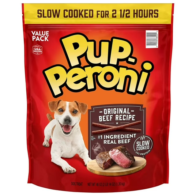 Pup-Peroni Dog Treats Original Beef Flavour 46oz Soft Chewy Snacks Bulk.