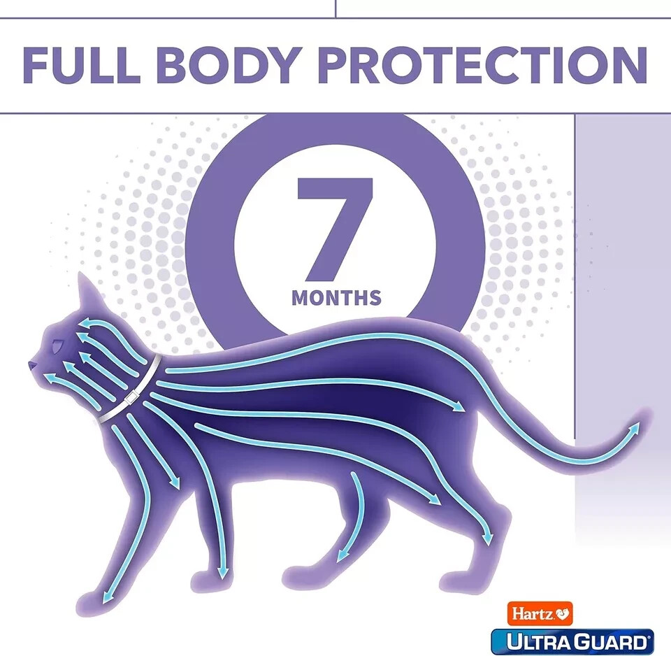 Hartz UltraGuard Purple Flea & Tick Collar for Cats and Kittens – 7 Month Protec