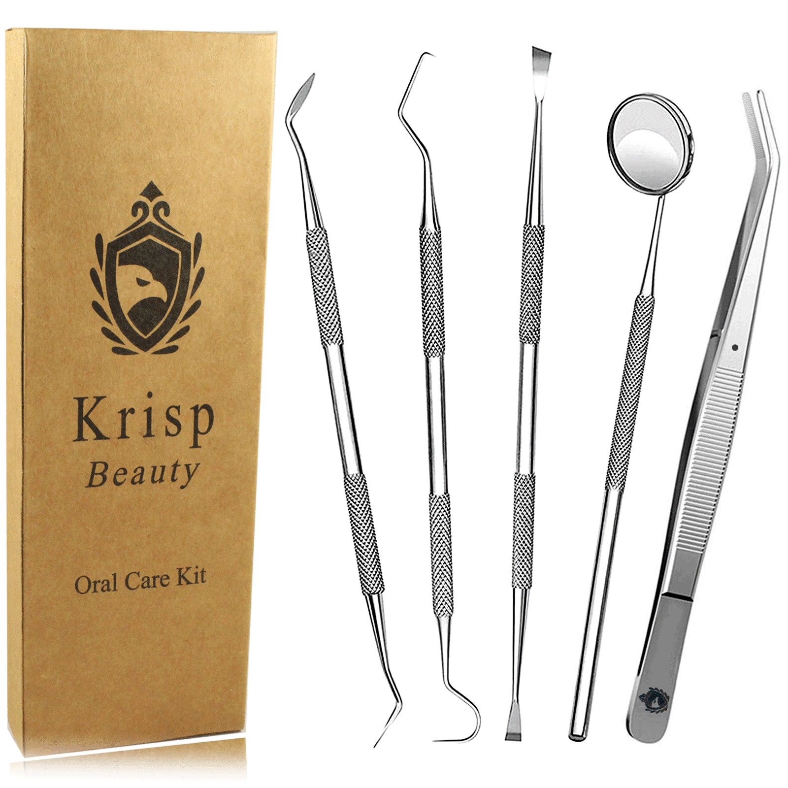 Dental Pets Teeth Cleaning Dog Tooth Scraper Pick Calculus Plaque Floss 5 Pc Kit