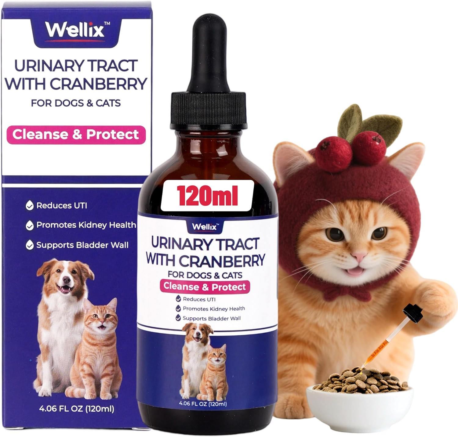 4Oz Natural Cat & Dog UTI Treatment Drops,Cat & Dog Urinary Tract Infect