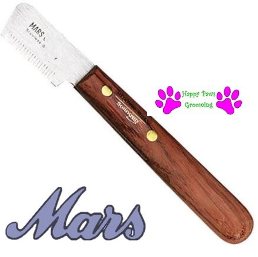 MARS 325 DOG“TERRIER“ STRIPPING KNIFE Carding Trimming Knive Hair Undercoat Coat