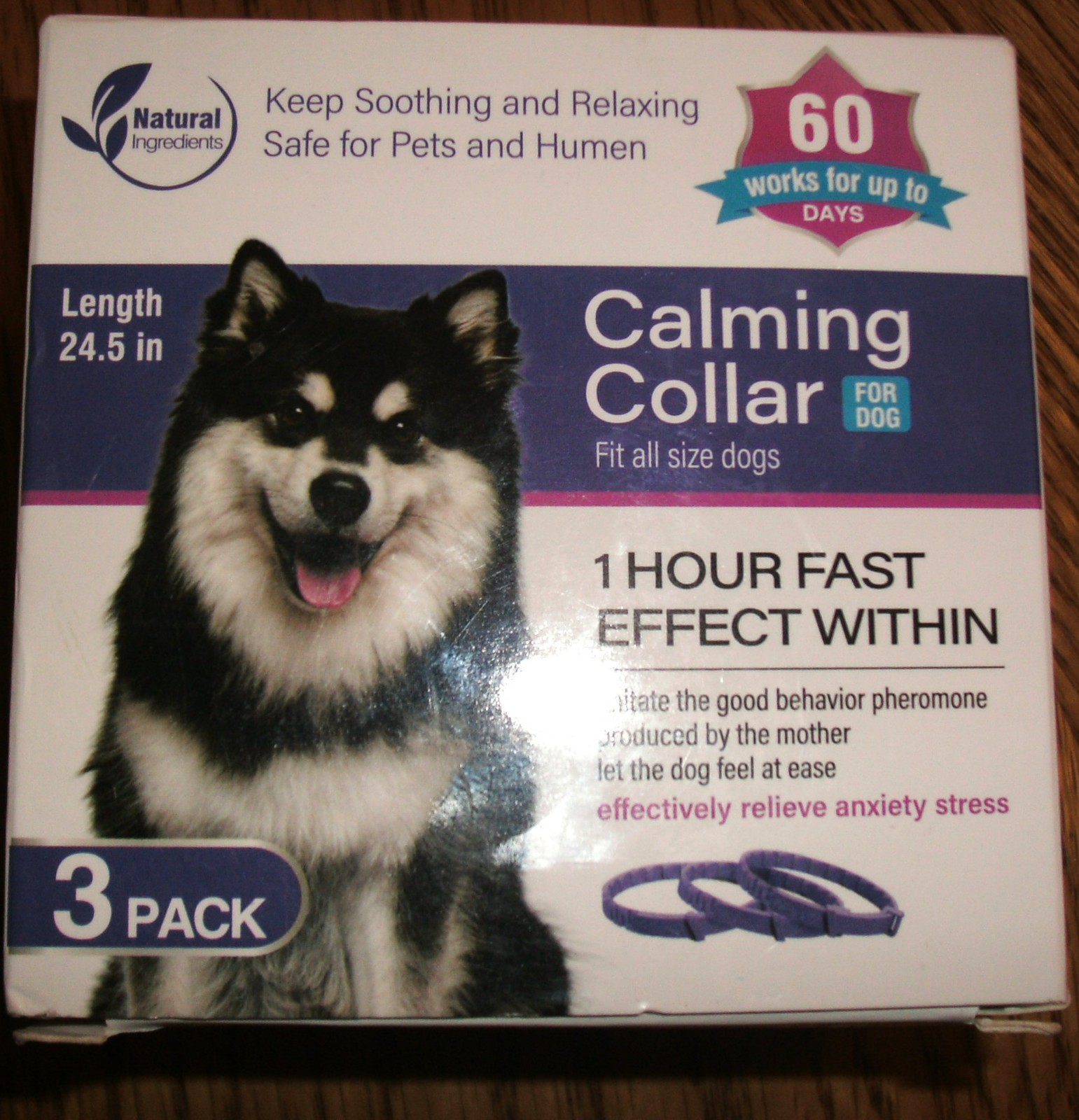 Calming Collar for Dogs 3 Packs Anxiety Relief Dog Pheromone Collar 60 Days
